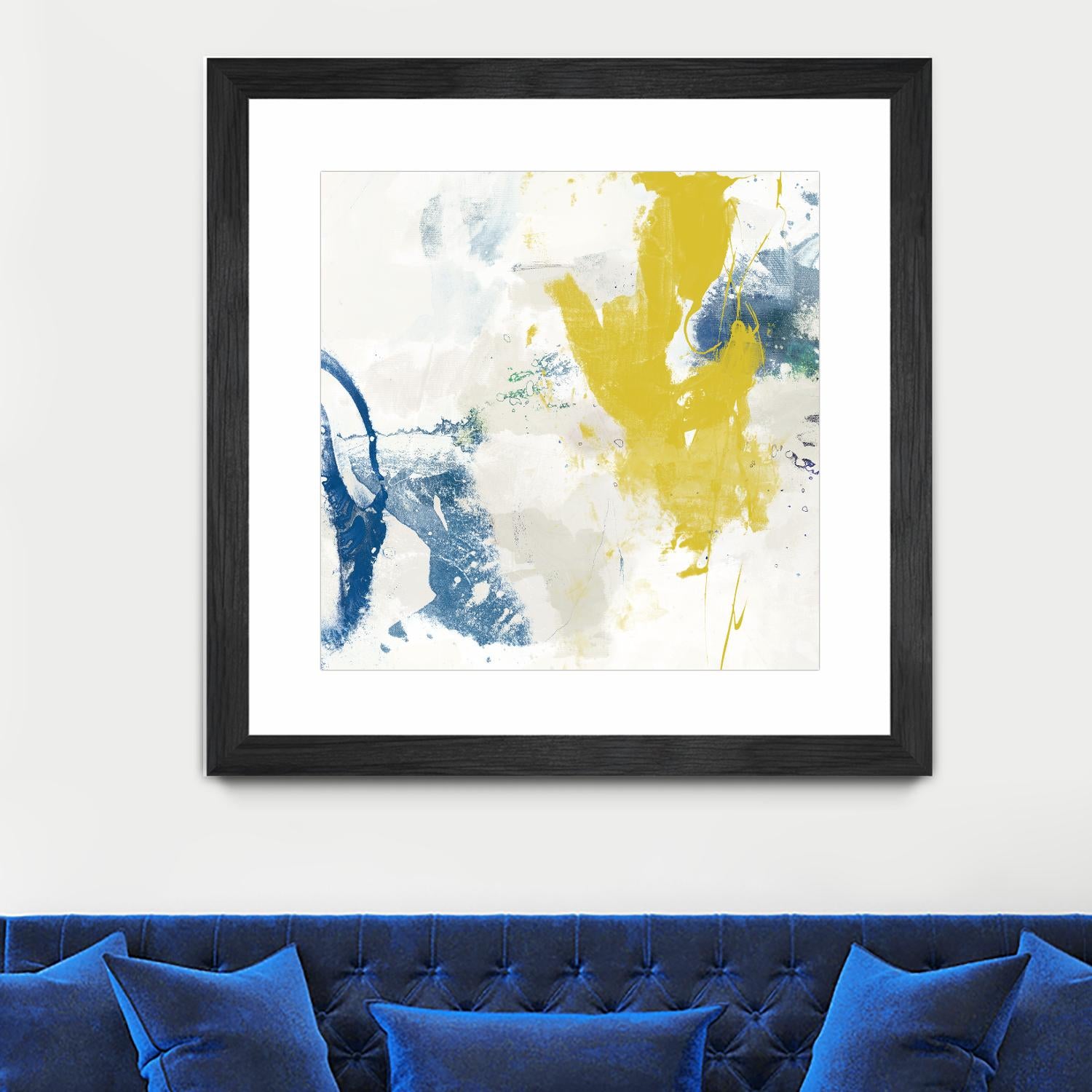 Impulse I by Sisa Jasper on GIANT ART - blue abstract