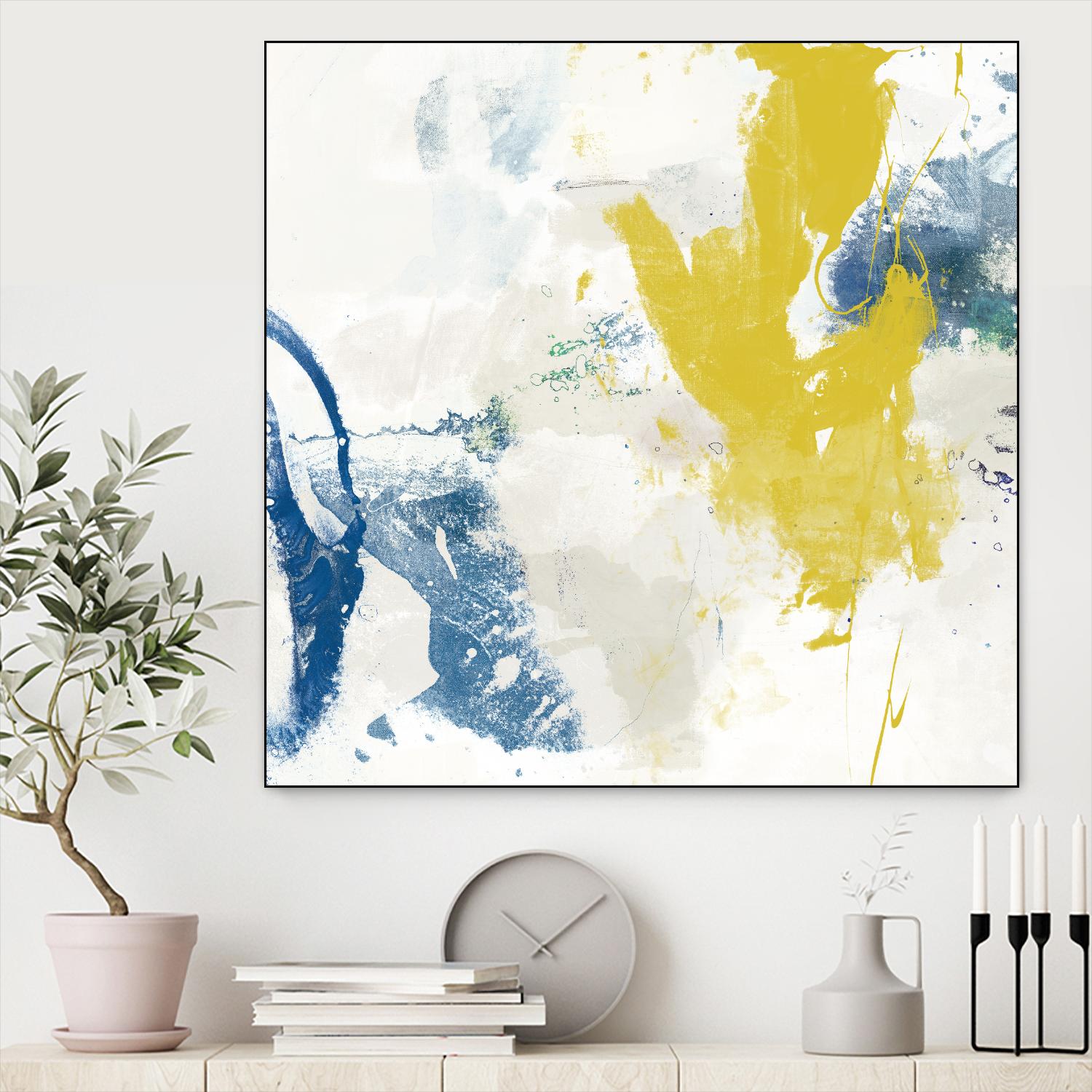 Impulse I by Sisa Jasper on GIANT ART - blue abstract