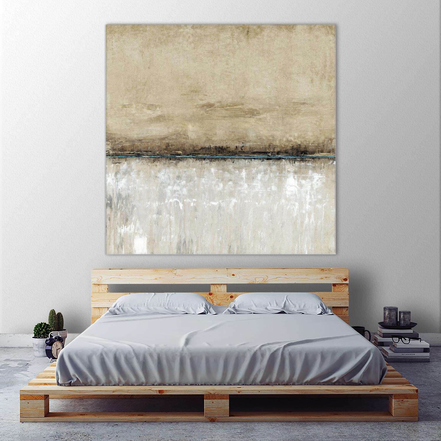 Blue Line I by Tim OToole on GIANT ART - brown abstract