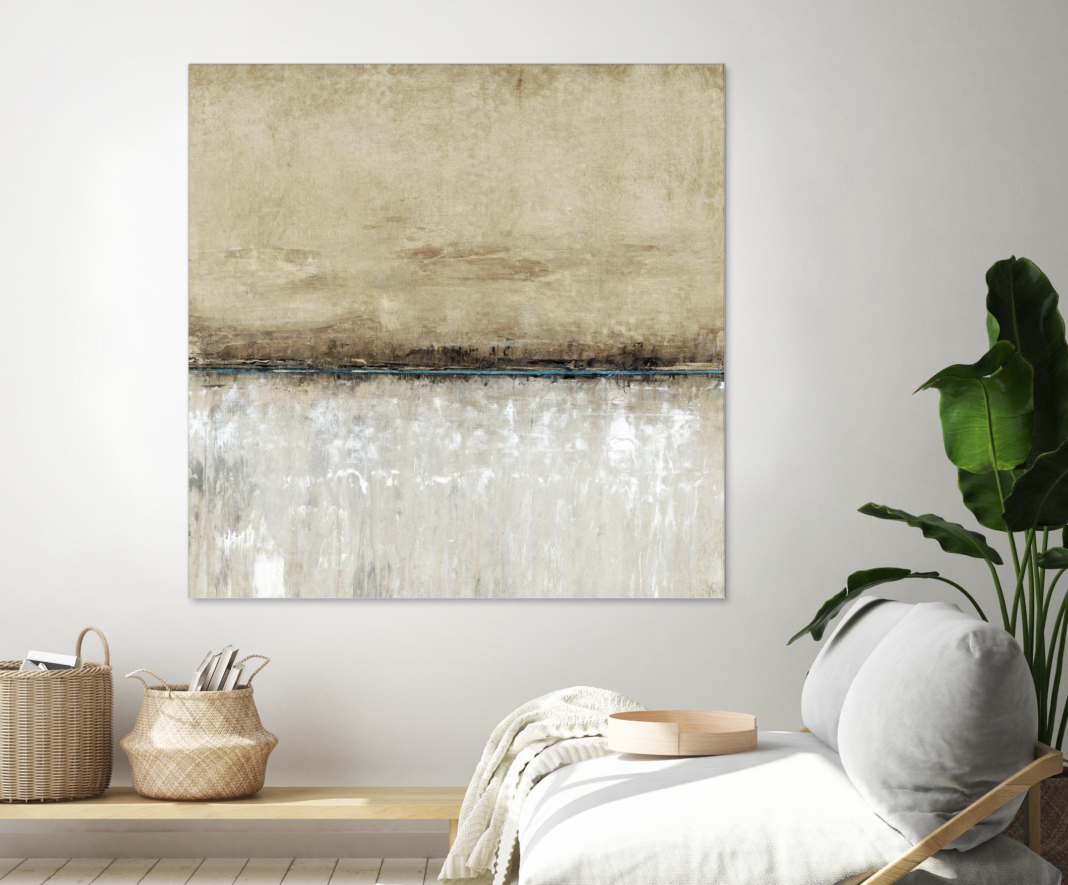 Blue Line I by Tim OToole on GIANT ART - brown abstract