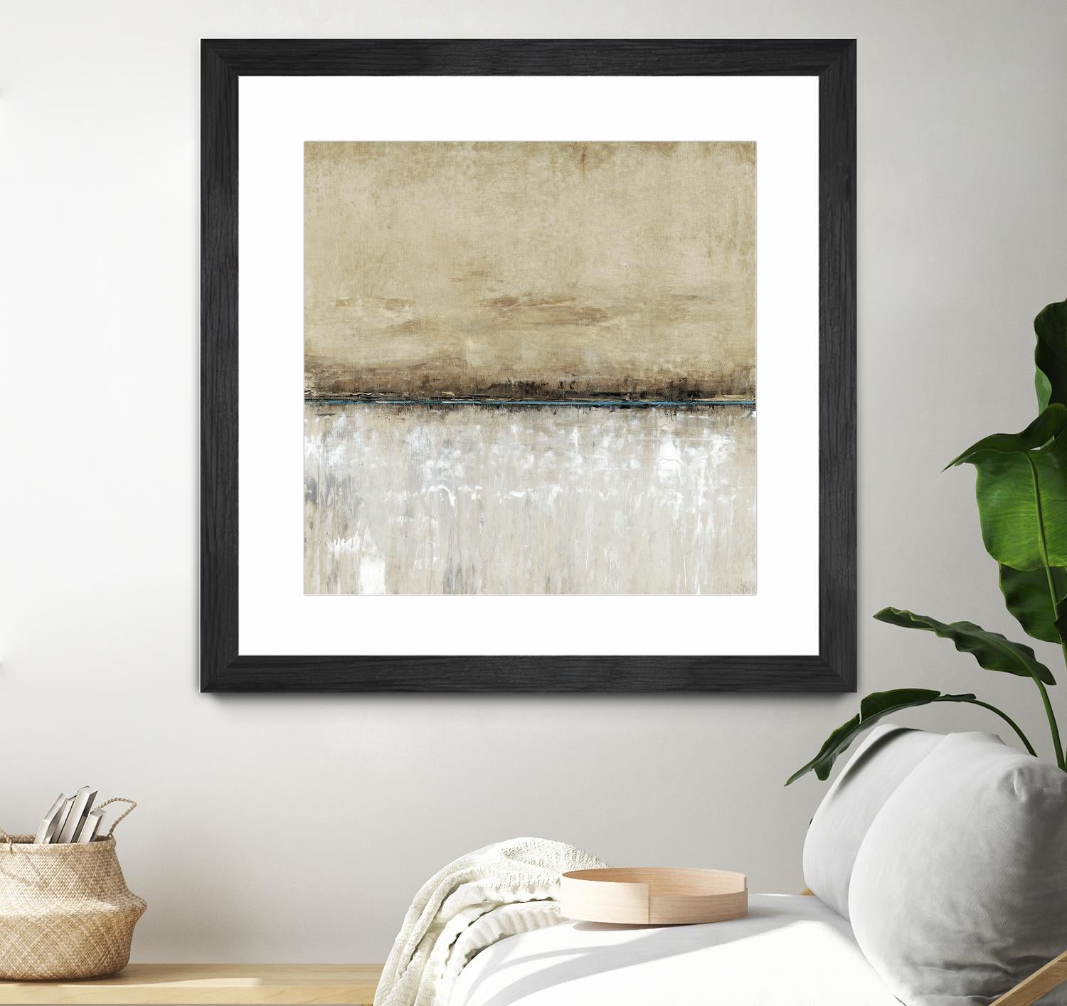 Blue Line I by Tim OToole on GIANT ART - brown abstract