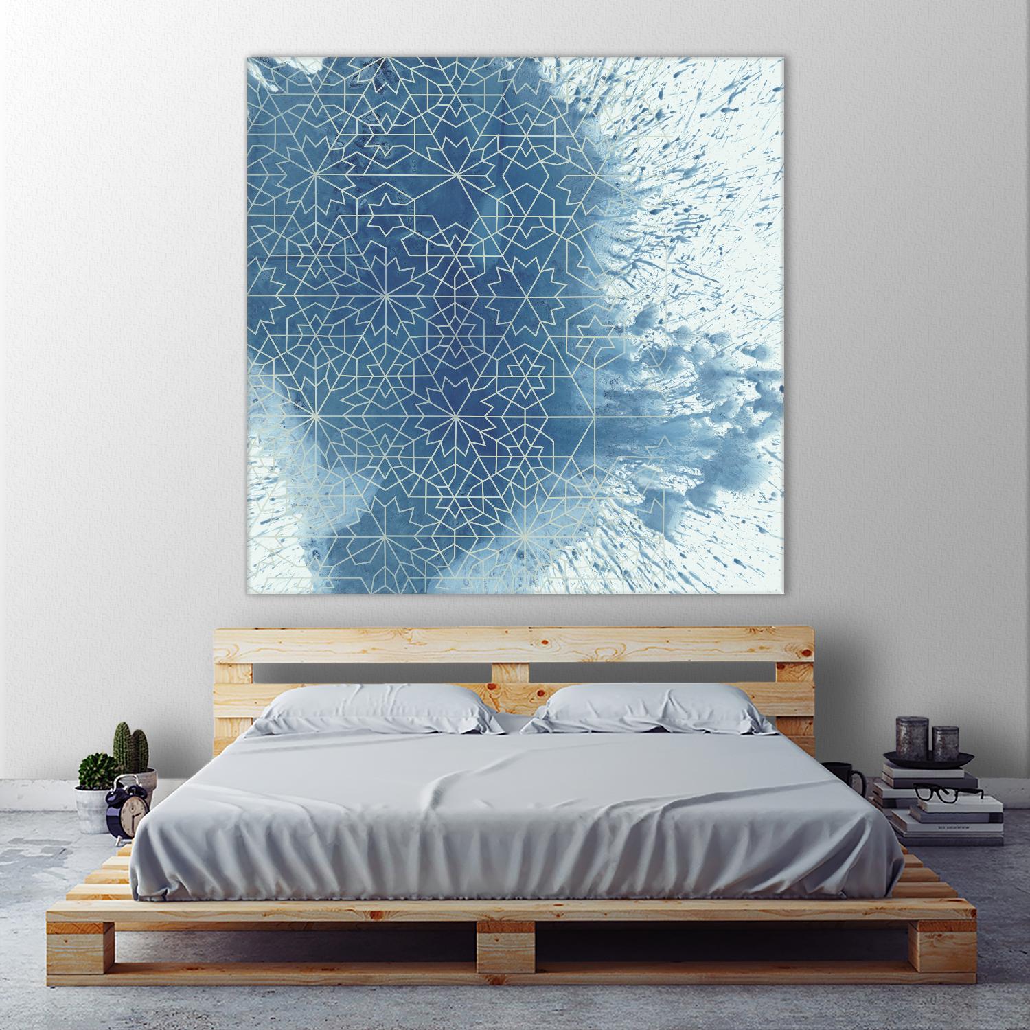 Crystalline II by Chariklia Zarris on GIANT ART - blue abstract
