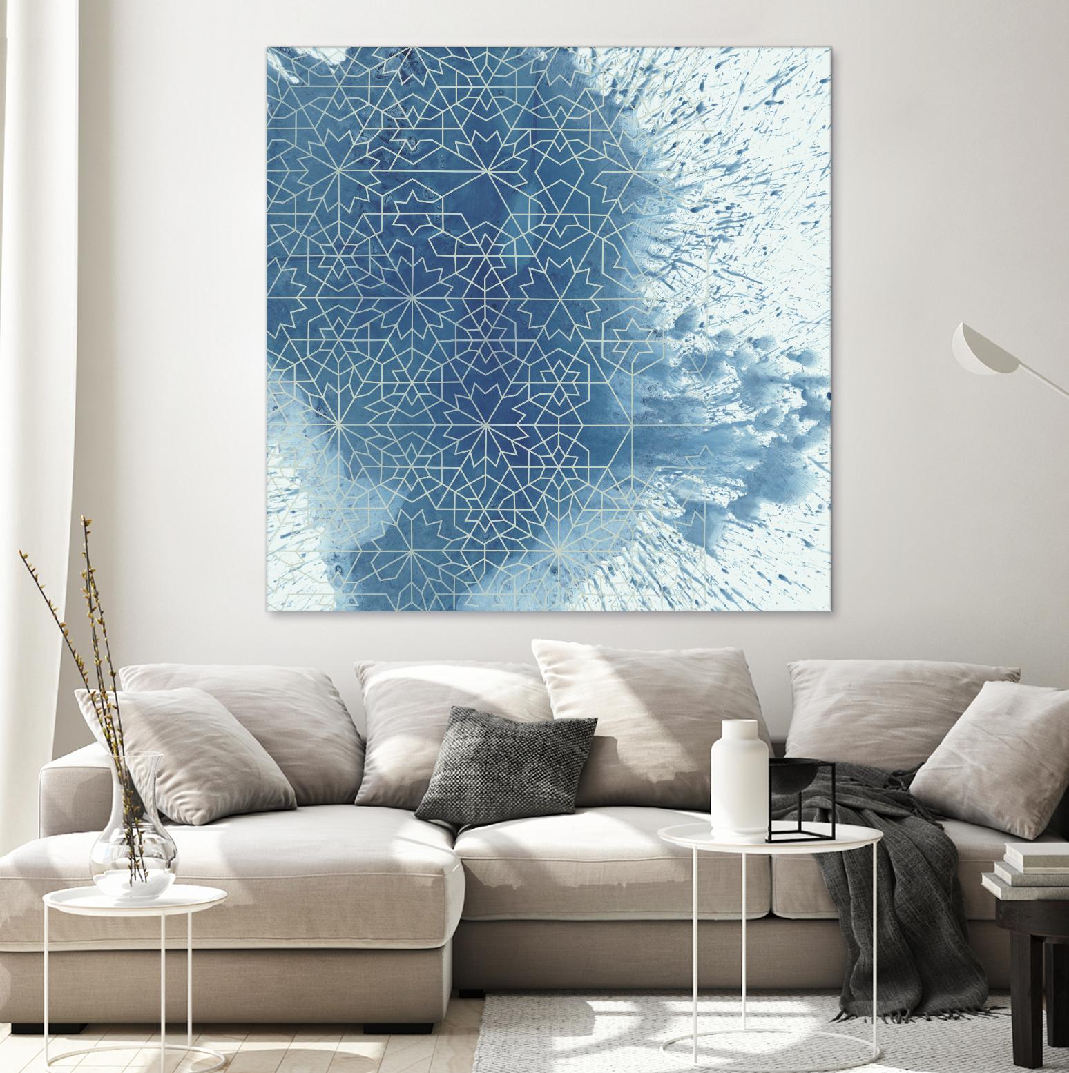 Crystalline II by Chariklia Zarris on GIANT ART - blue abstract