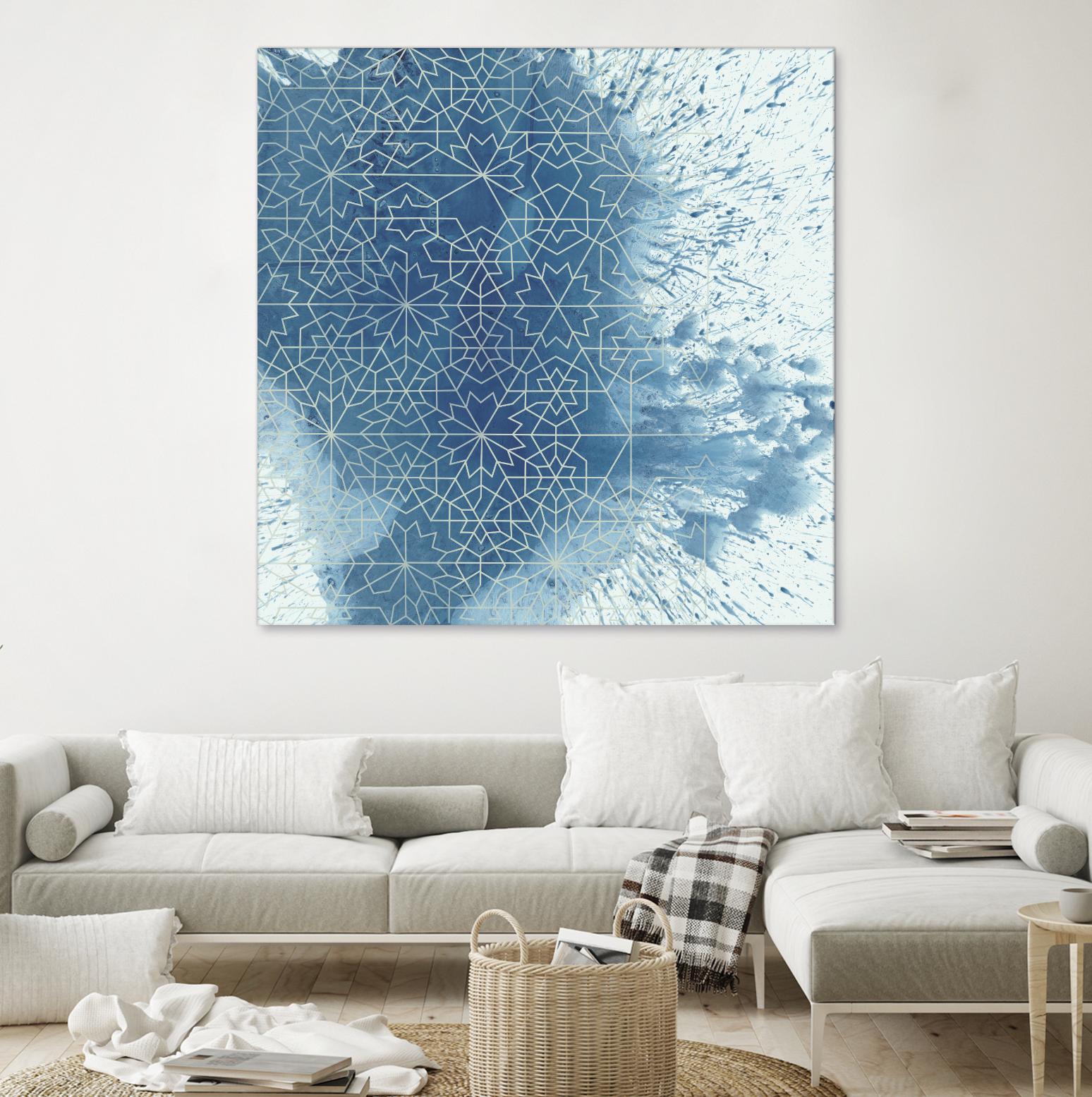 Crystalline II by Chariklia Zarris on GIANT ART - blue abstract