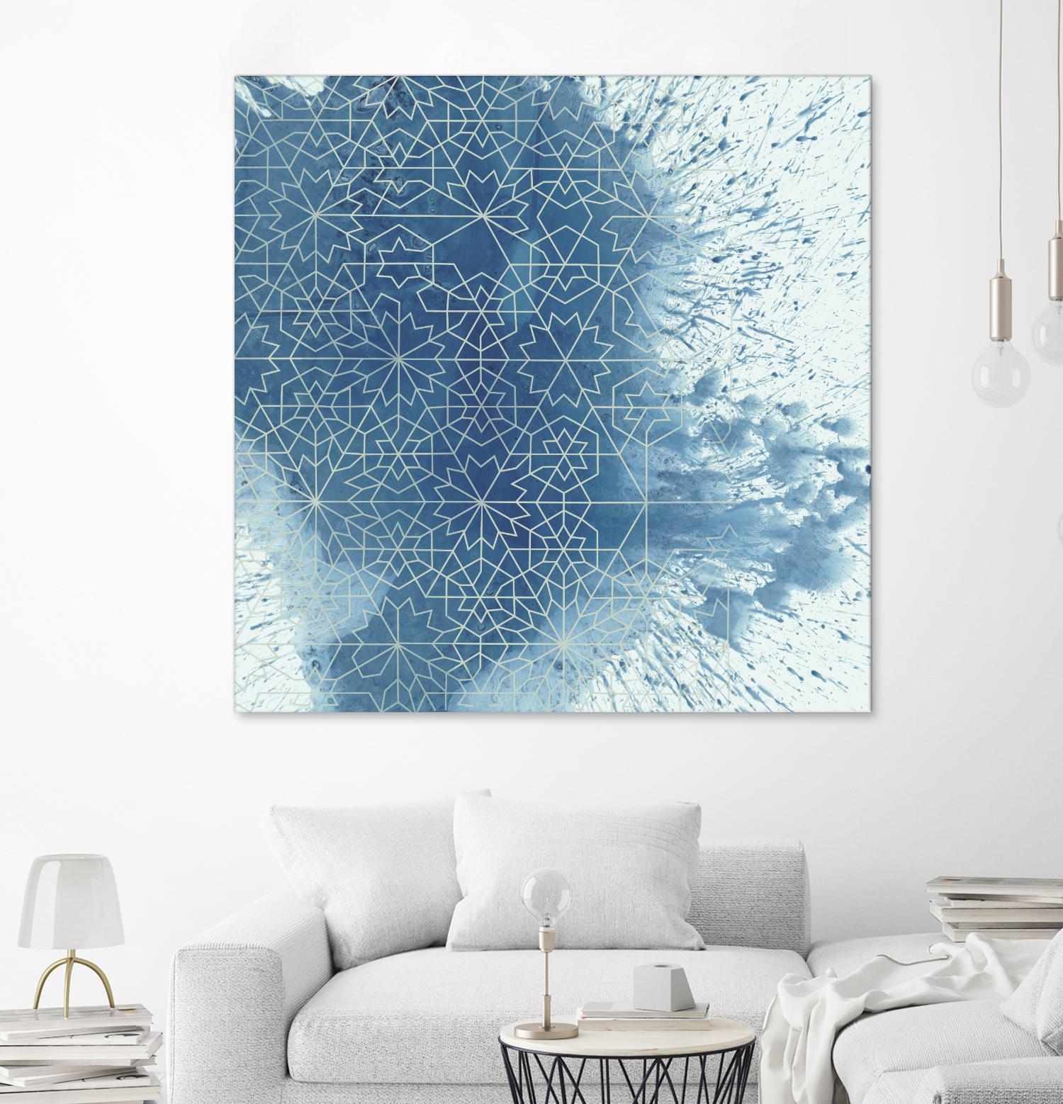 Crystalline II by Chariklia Zarris on GIANT ART - blue abstract