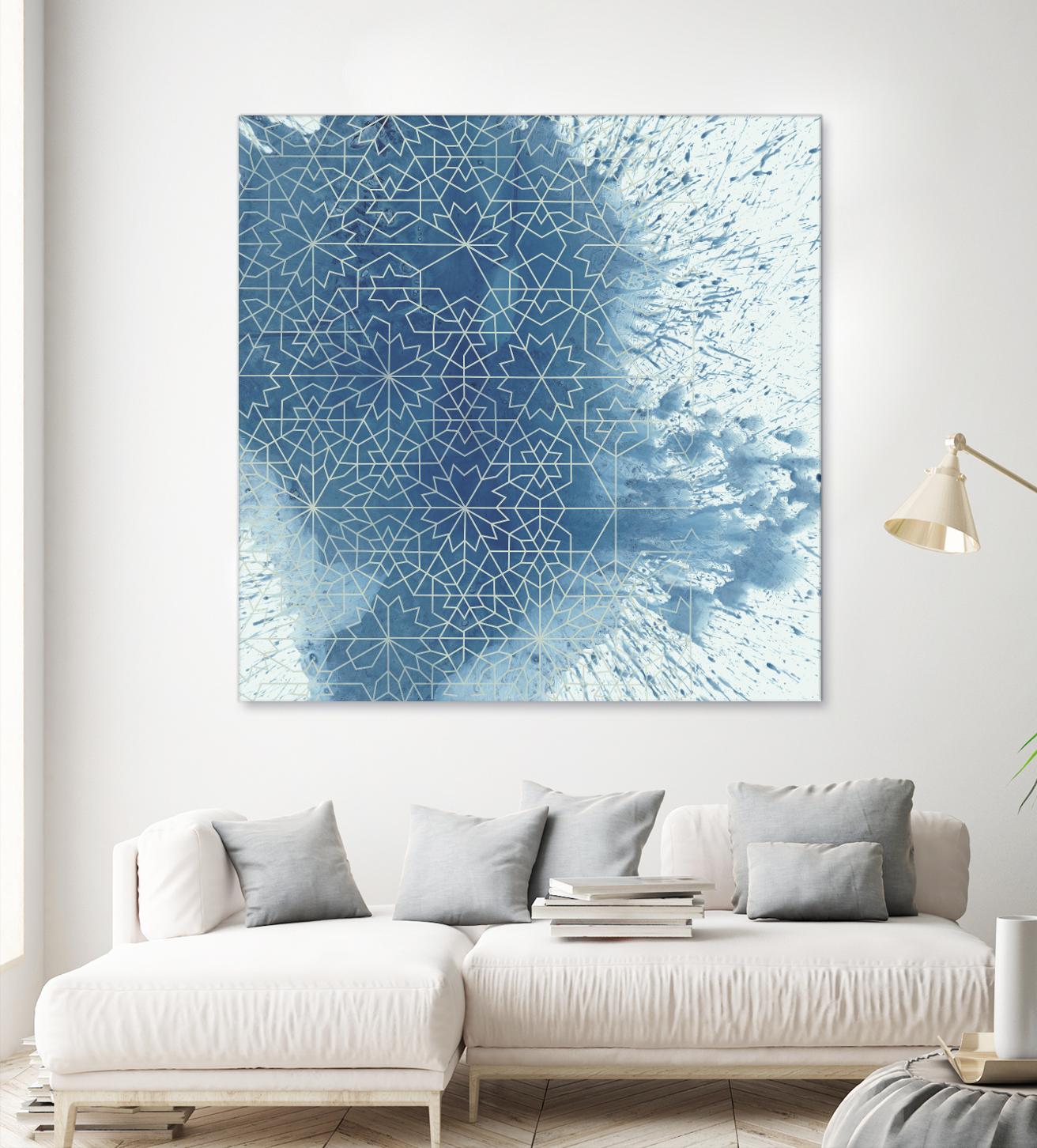 Crystalline II by Chariklia Zarris on GIANT ART - blue abstract