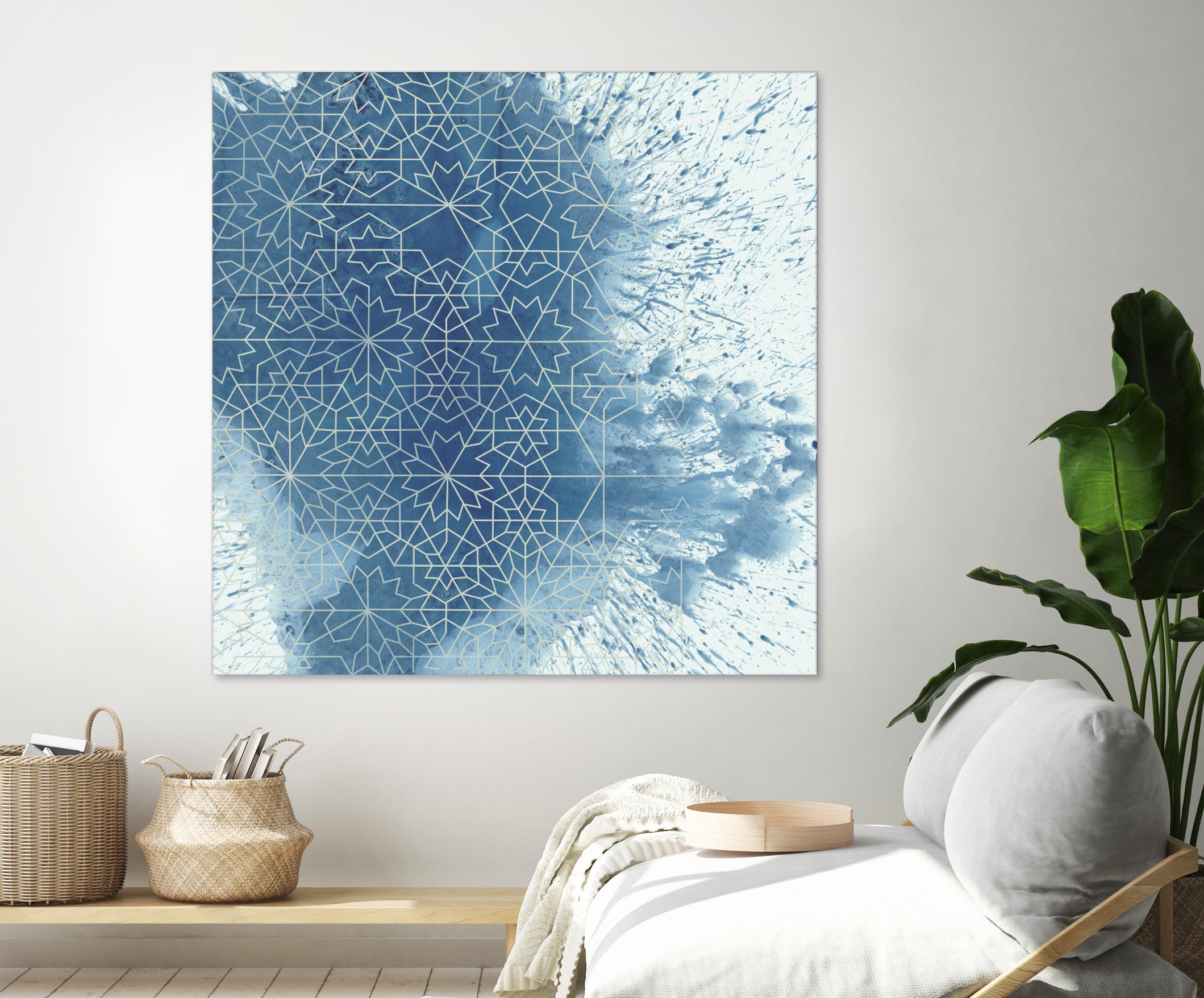 Crystalline II by Chariklia Zarris on GIANT ART - blue abstract