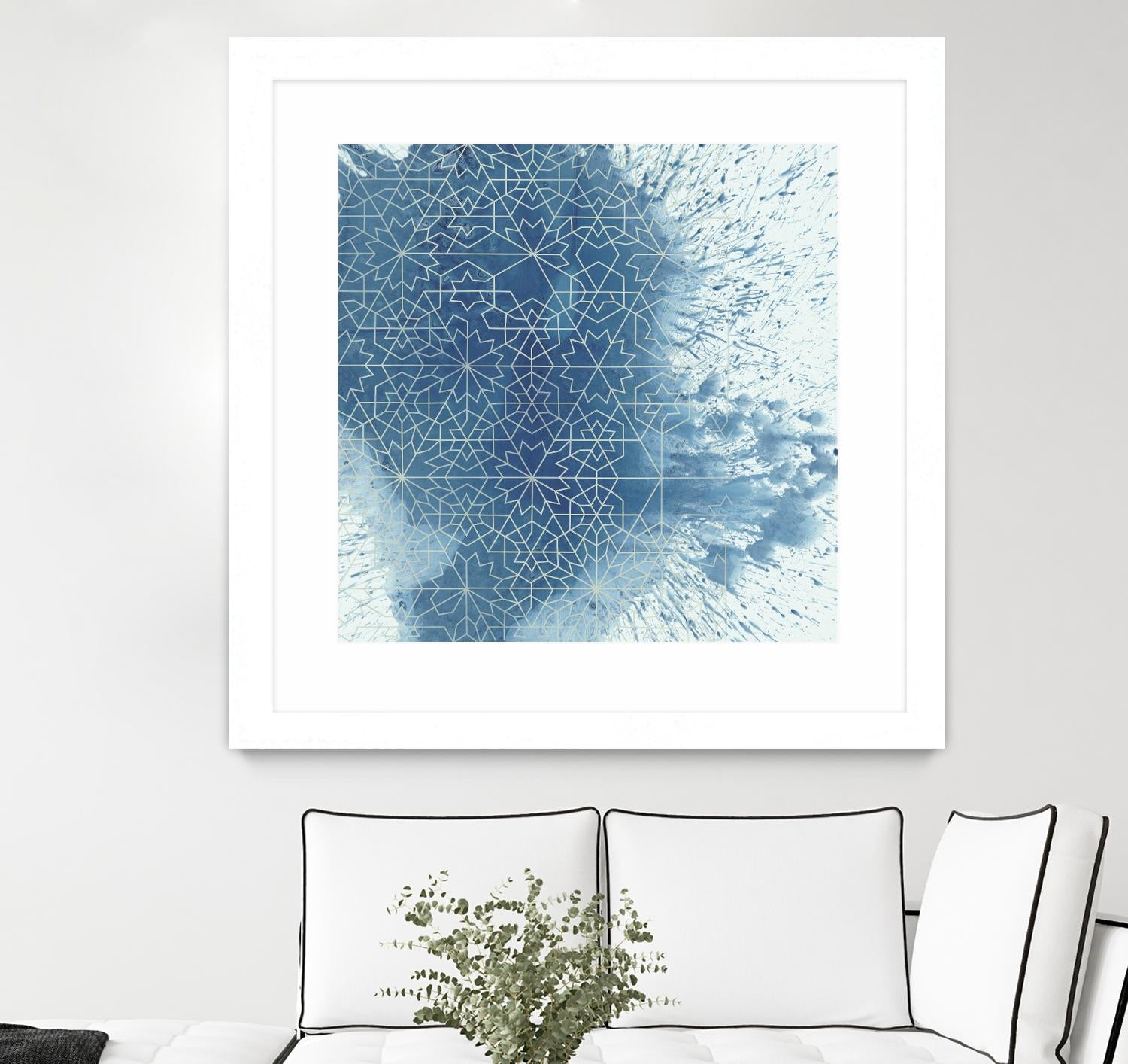 Crystalline II by Chariklia Zarris on GIANT ART - blue abstract