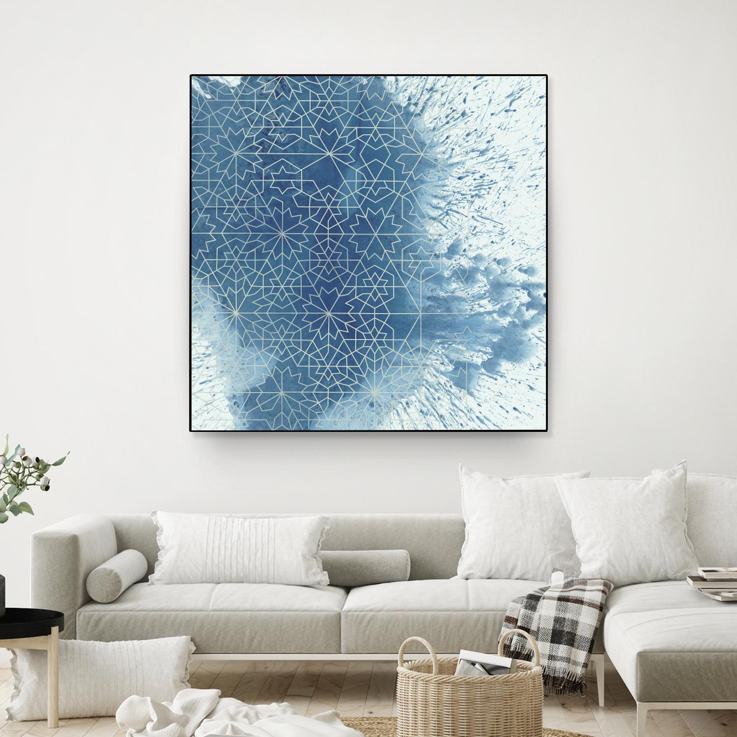 Crystalline II by Chariklia Zarris on GIANT ART - blue abstract