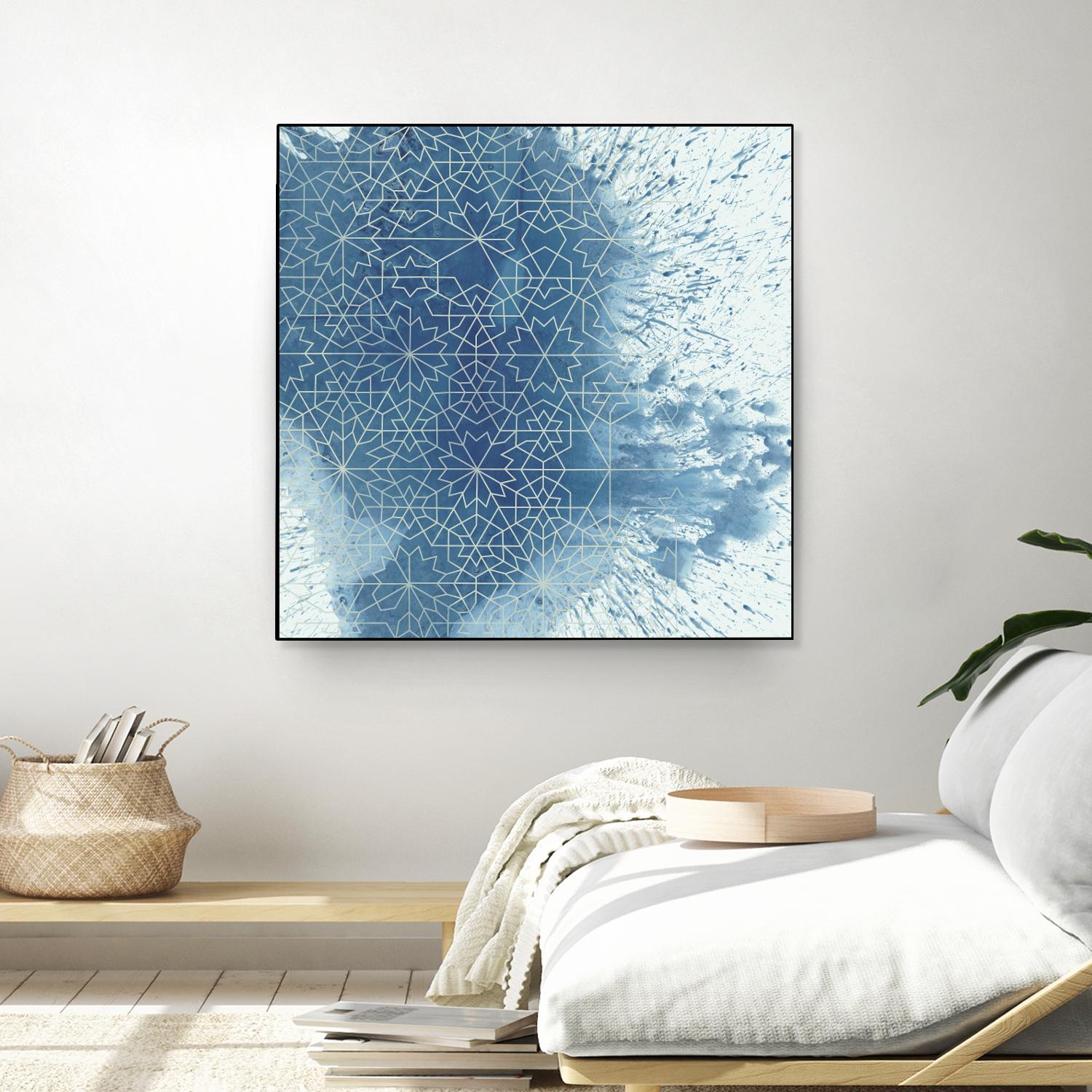 Crystalline II by Chariklia Zarris on GIANT ART - blue abstract
