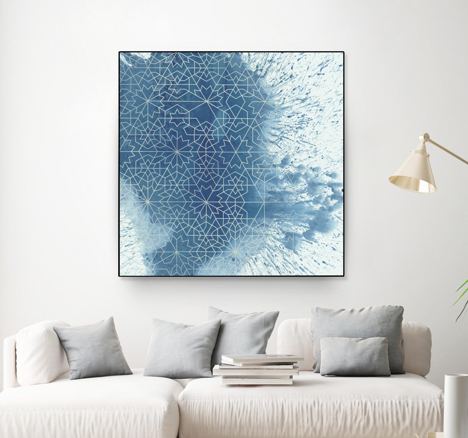 Crystalline II by Chariklia Zarris on GIANT ART - blue abstract