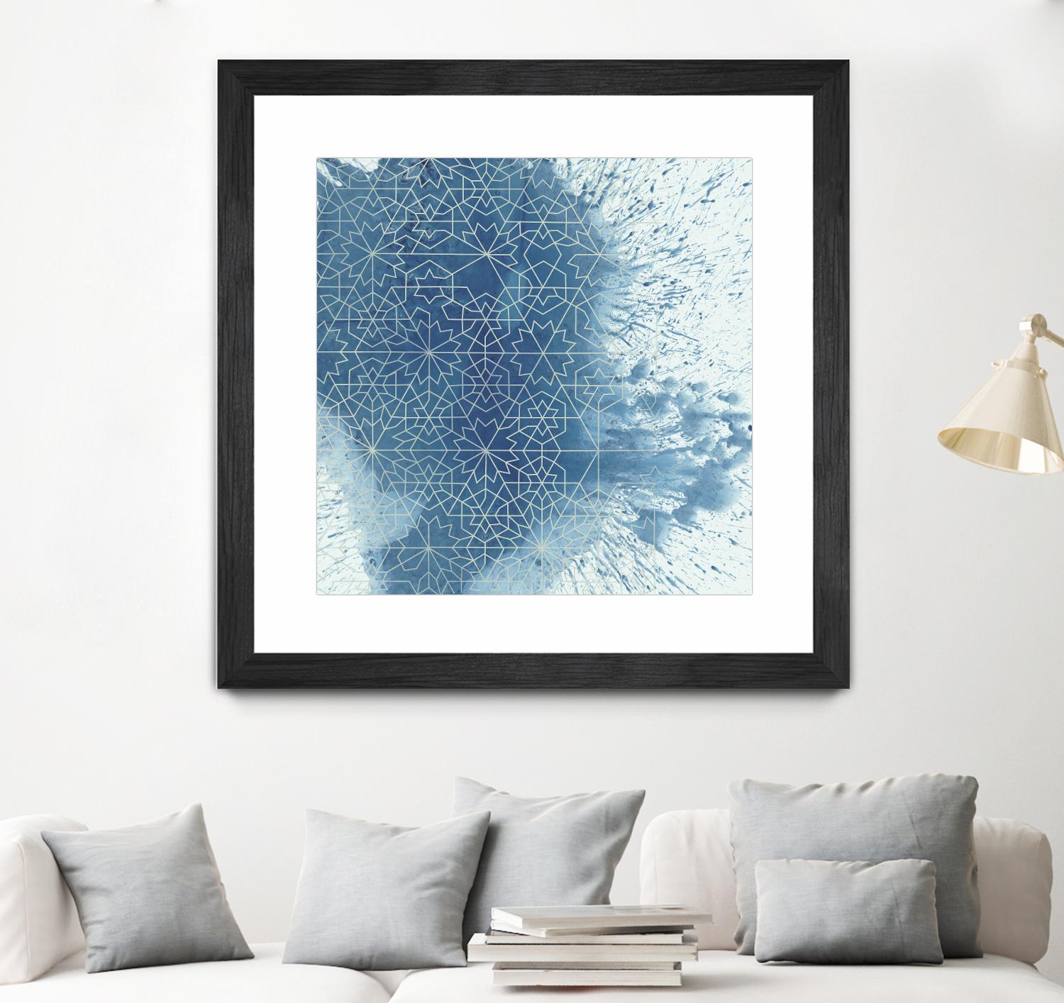 Crystalline II by Chariklia Zarris on GIANT ART - blue abstract