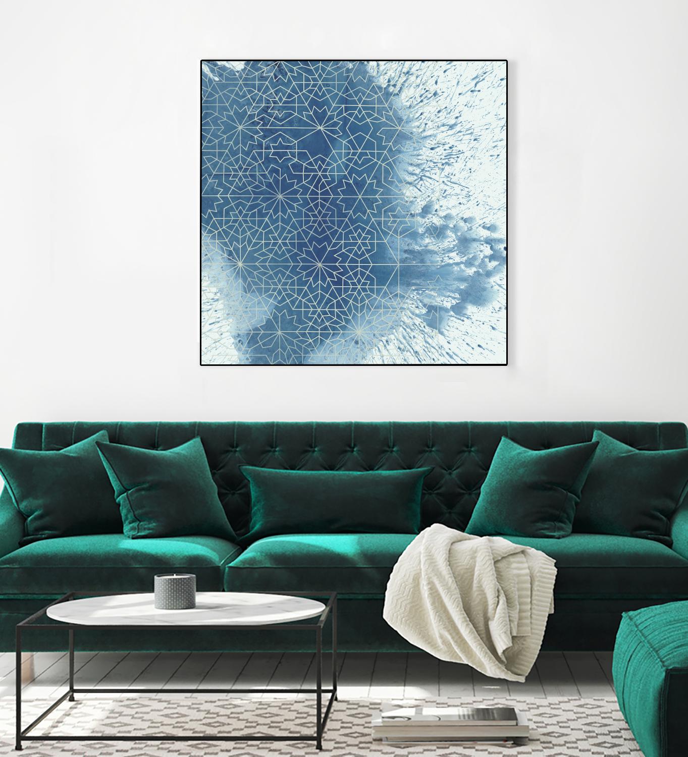 Crystalline II by Chariklia Zarris on GIANT ART - blue abstract