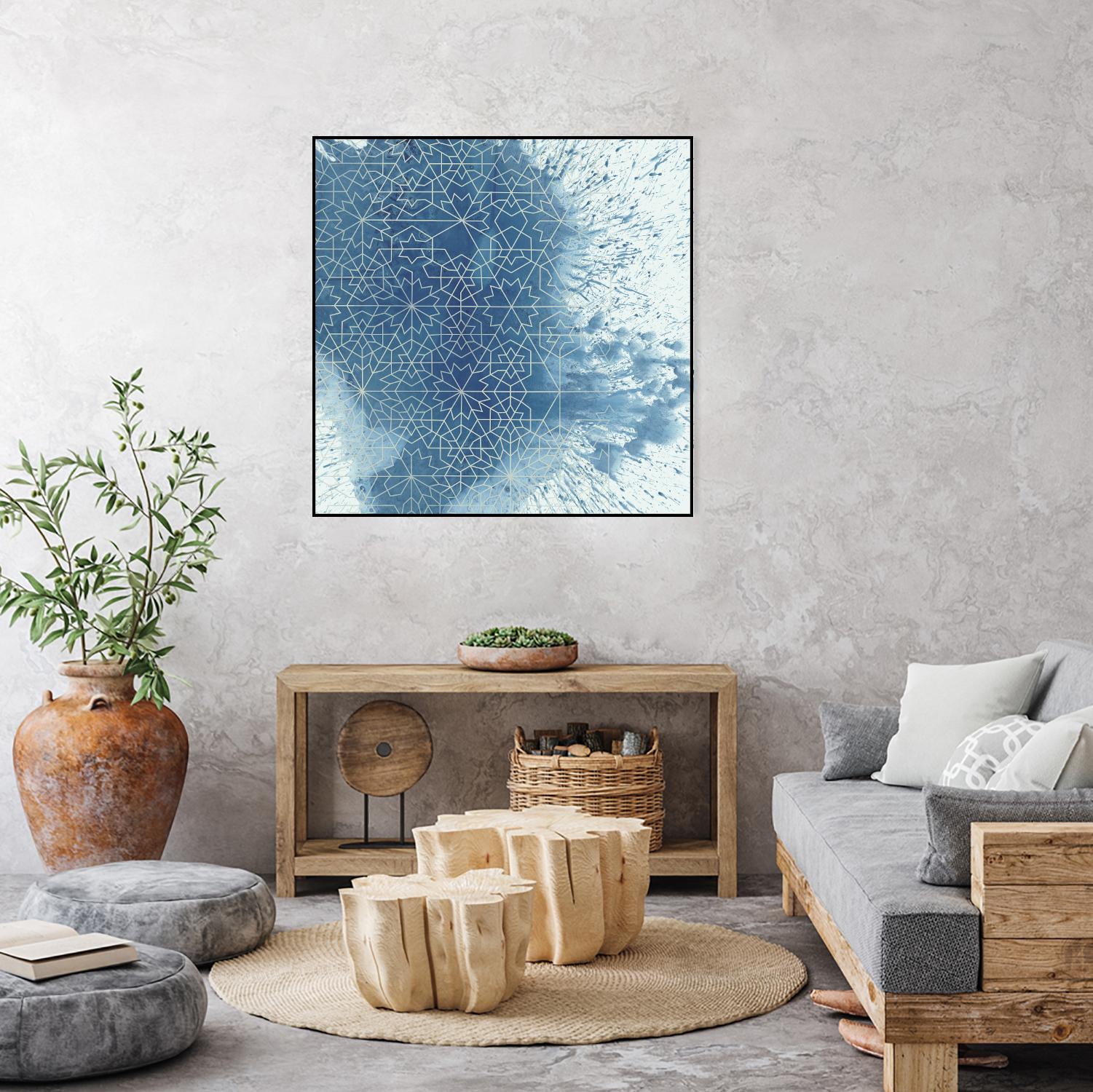 Crystalline II by Chariklia Zarris on GIANT ART - blue abstract