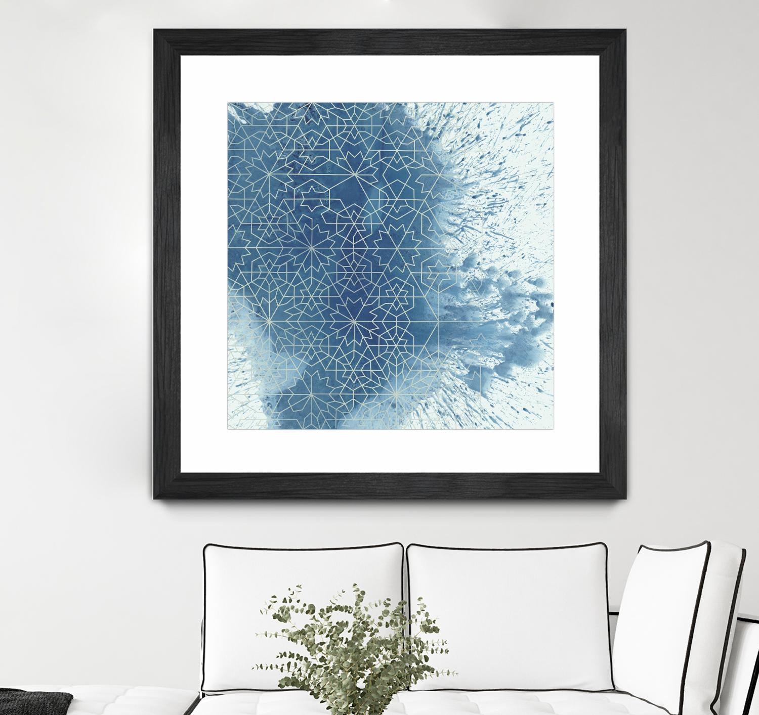Crystalline II by Chariklia Zarris on GIANT ART - blue abstract