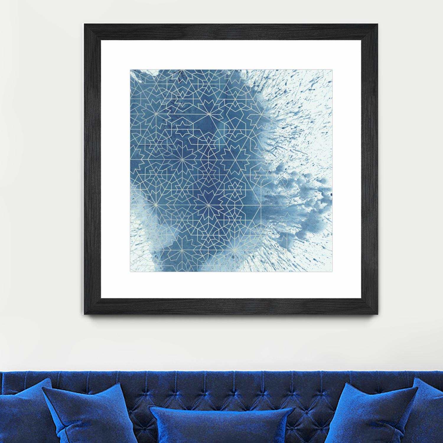 Crystalline II by Chariklia Zarris on GIANT ART - blue abstract