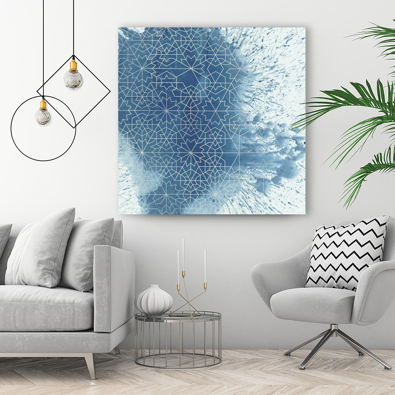 Crystalline II by Chariklia Zarris on GIANT ART - blue abstract