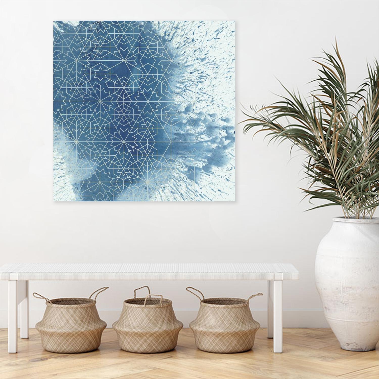 Crystalline II by Chariklia Zarris on GIANT ART - blue abstract