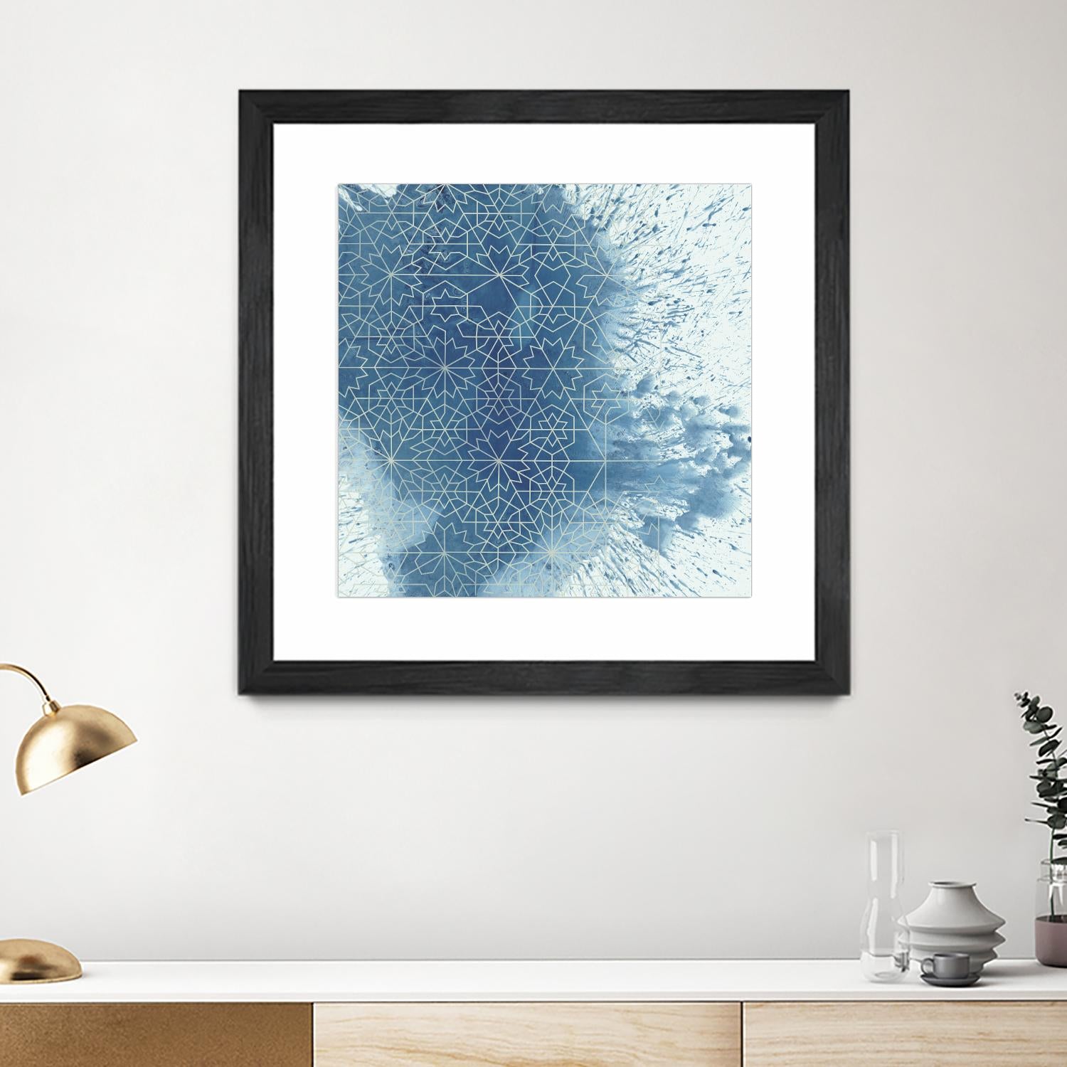 Crystalline II by Chariklia Zarris on GIANT ART - blue abstract