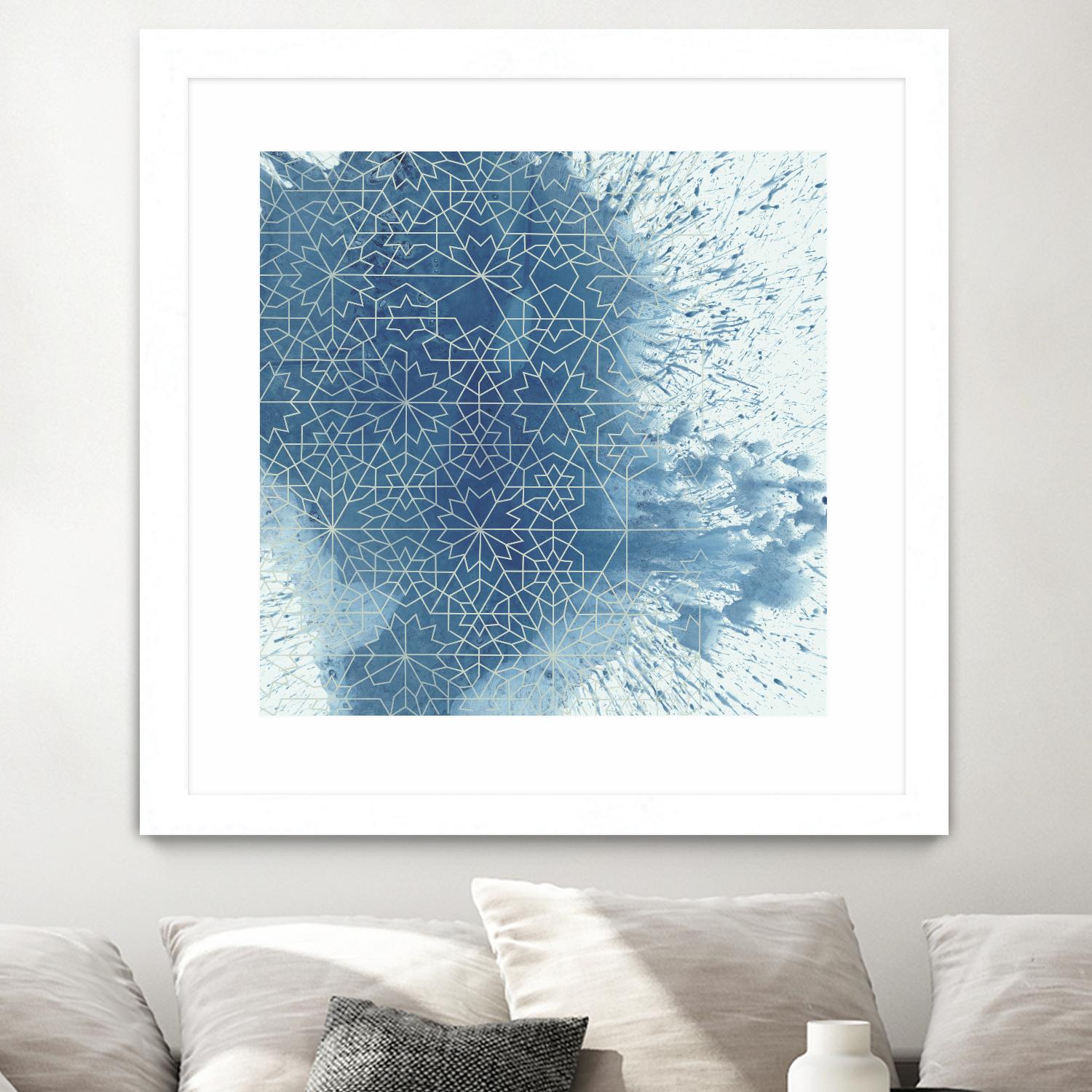 Crystalline II by Chariklia Zarris on GIANT ART - blue abstract