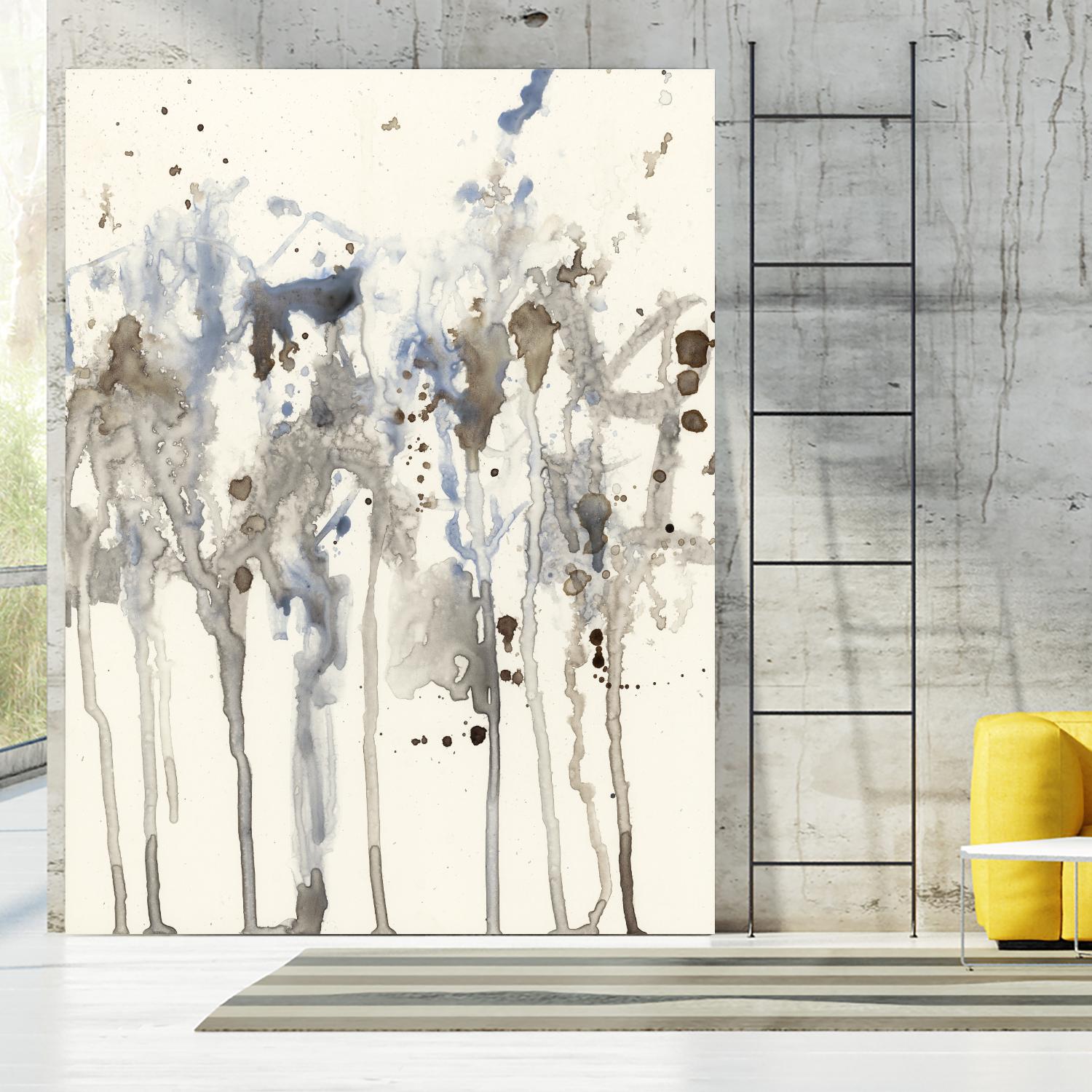 Neutral Splash I by Jennifer Goldberger on GIANT ART - abstract