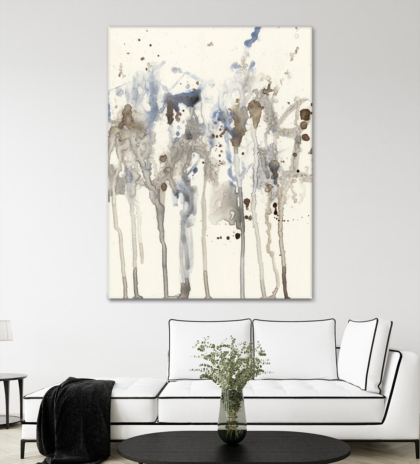 Neutral Splash I by Jennifer Goldberger on GIANT ART - abstract