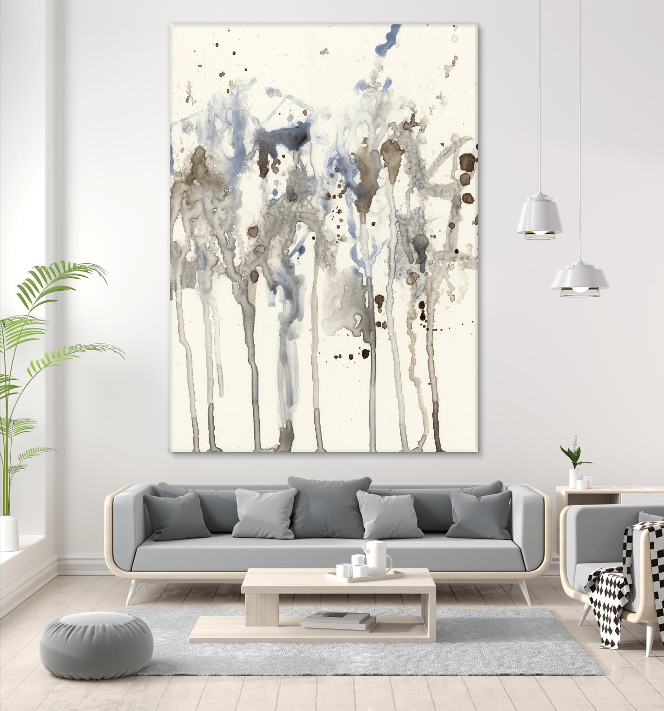 Neutral Splash I by Jennifer Goldberger on GIANT ART - abstract