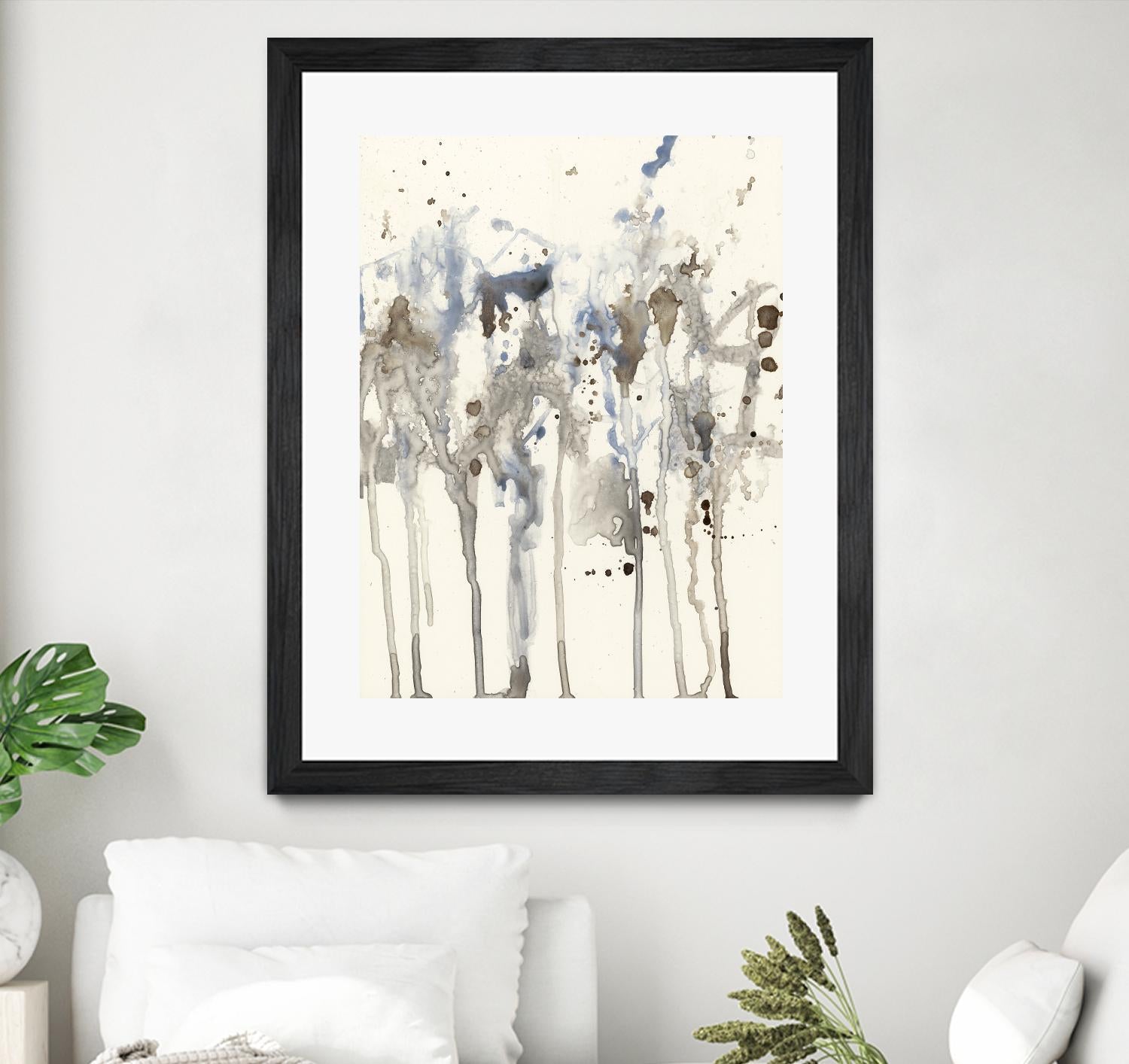 Neutral Splash I by Jennifer Goldberger on GIANT ART - abstract