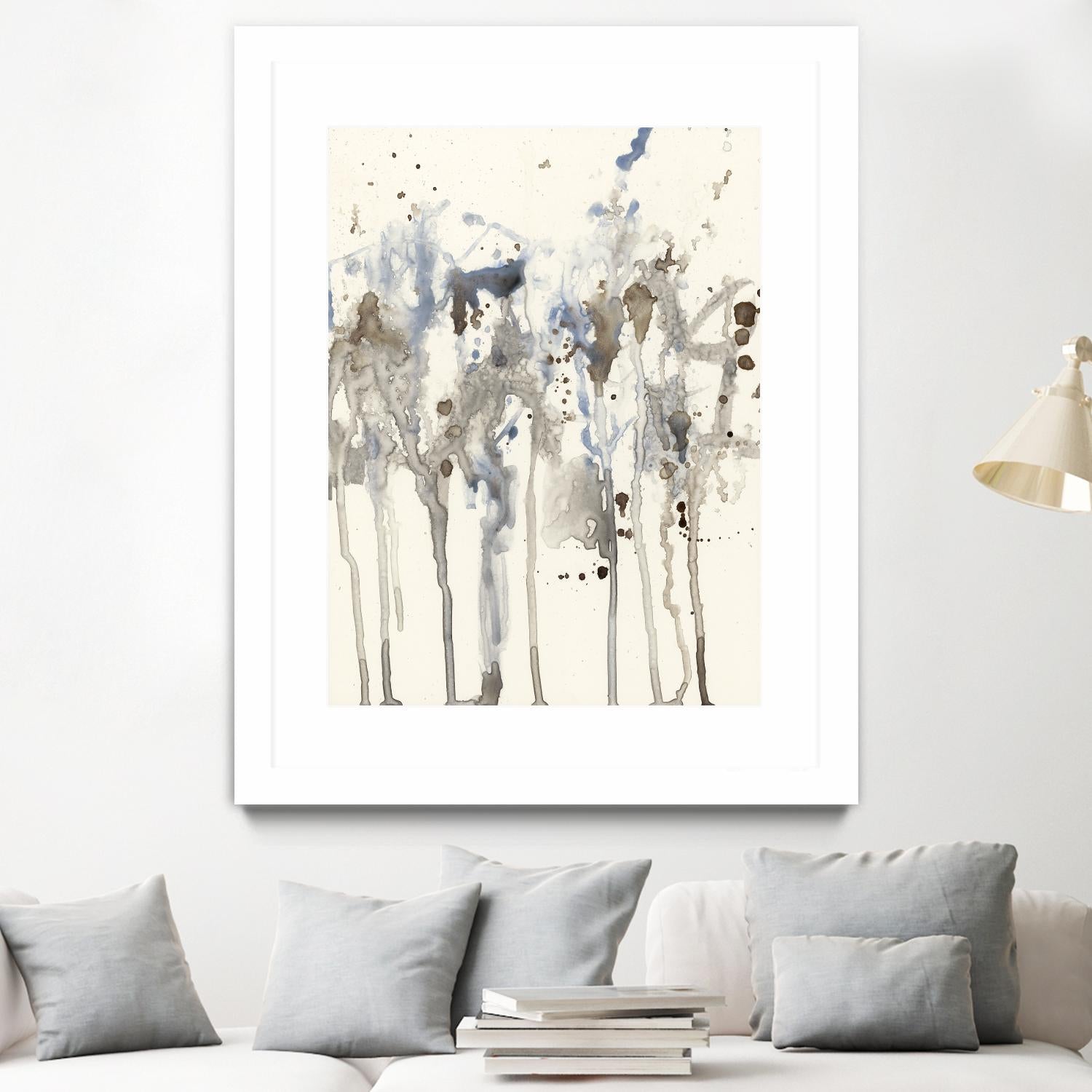 Neutral Splash I by Jennifer Goldberger on GIANT ART - abstract