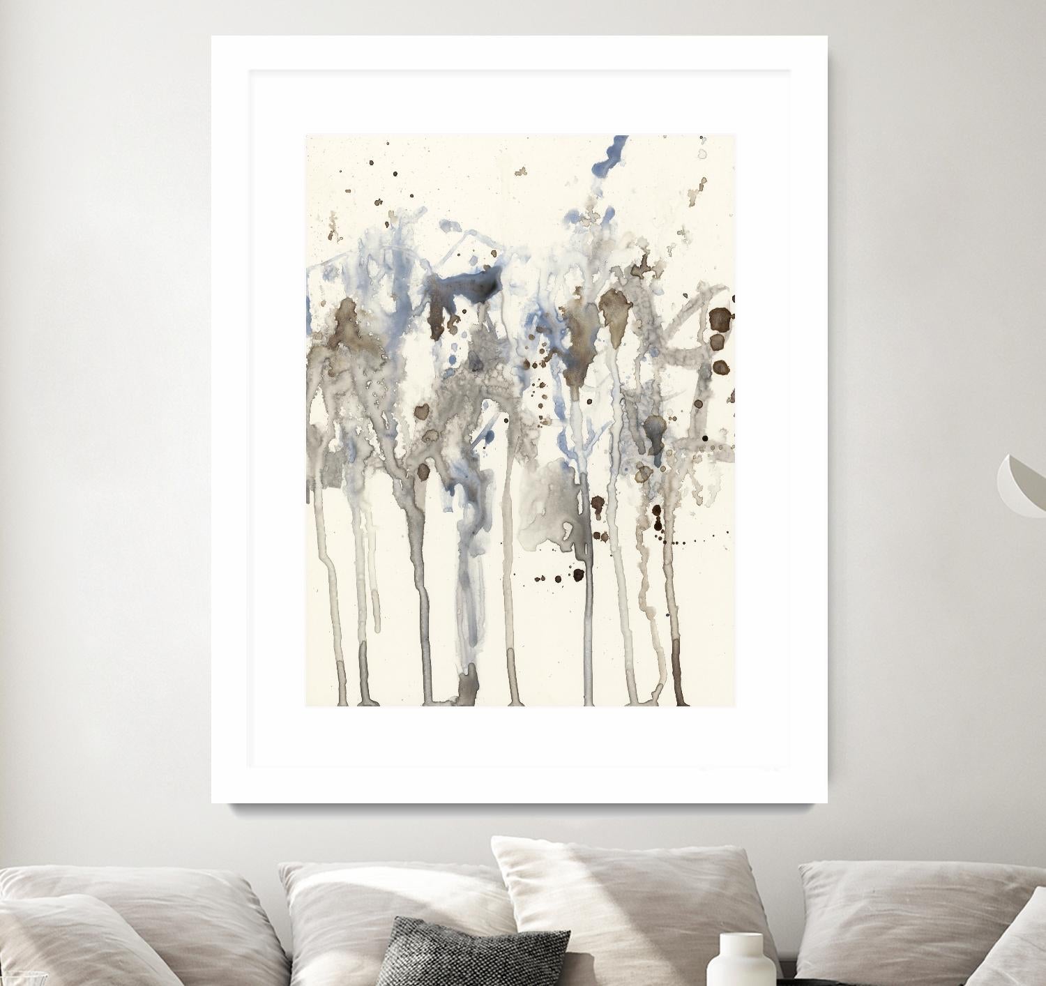 Neutral Splash I by Jennifer Goldberger on GIANT ART - abstract