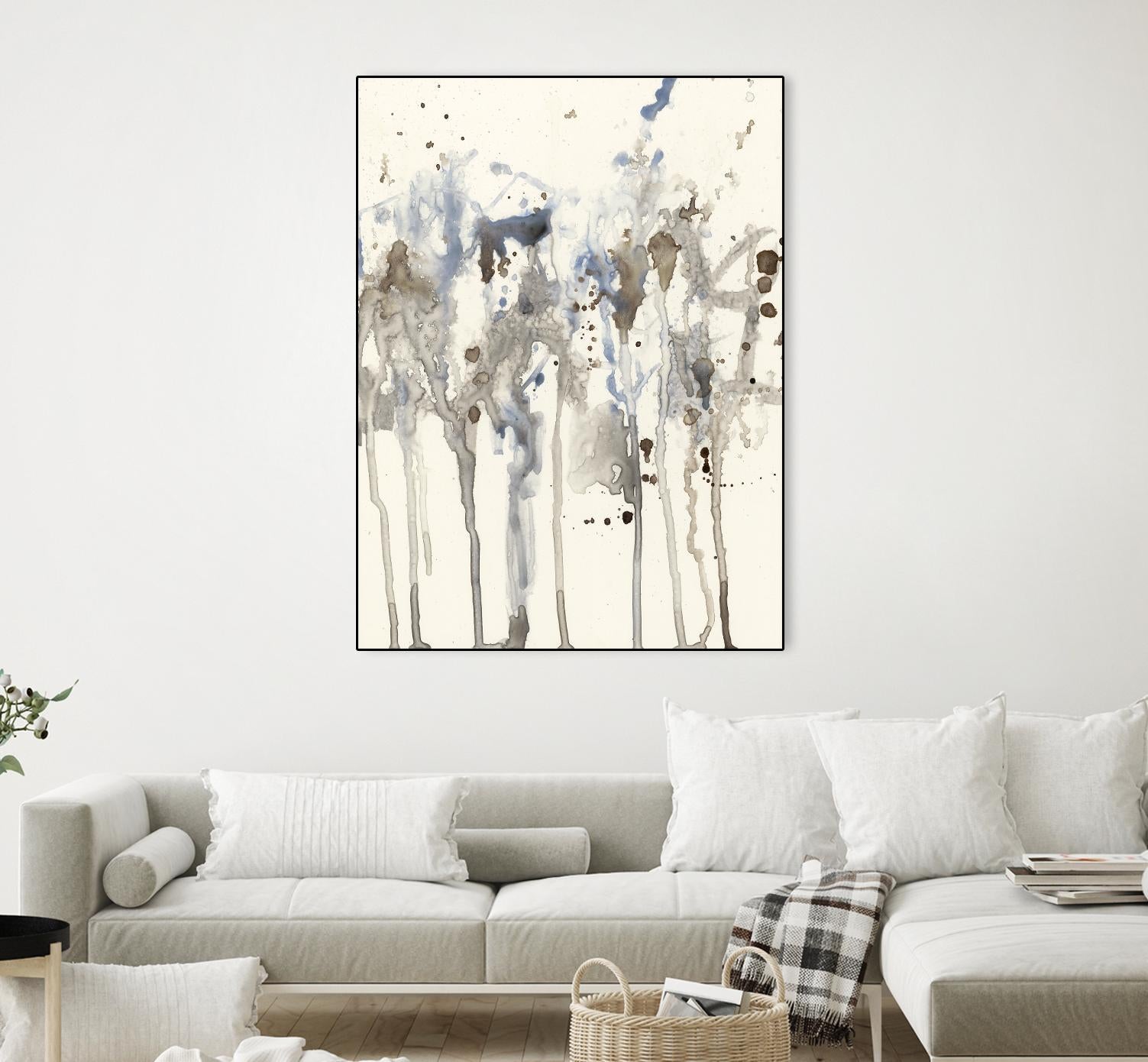 Neutral Splash I by Jennifer Goldberger on GIANT ART - abstract