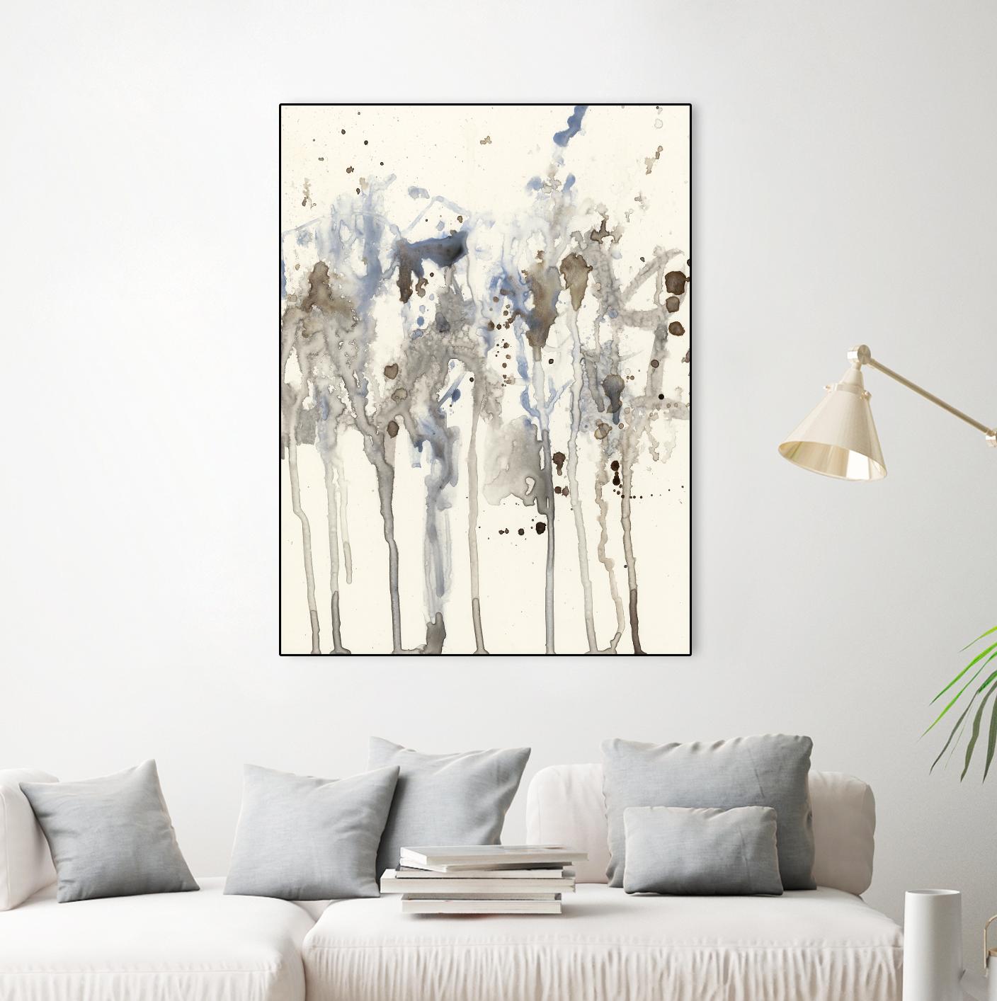 Neutral Splash I by Jennifer Goldberger on GIANT ART - abstract