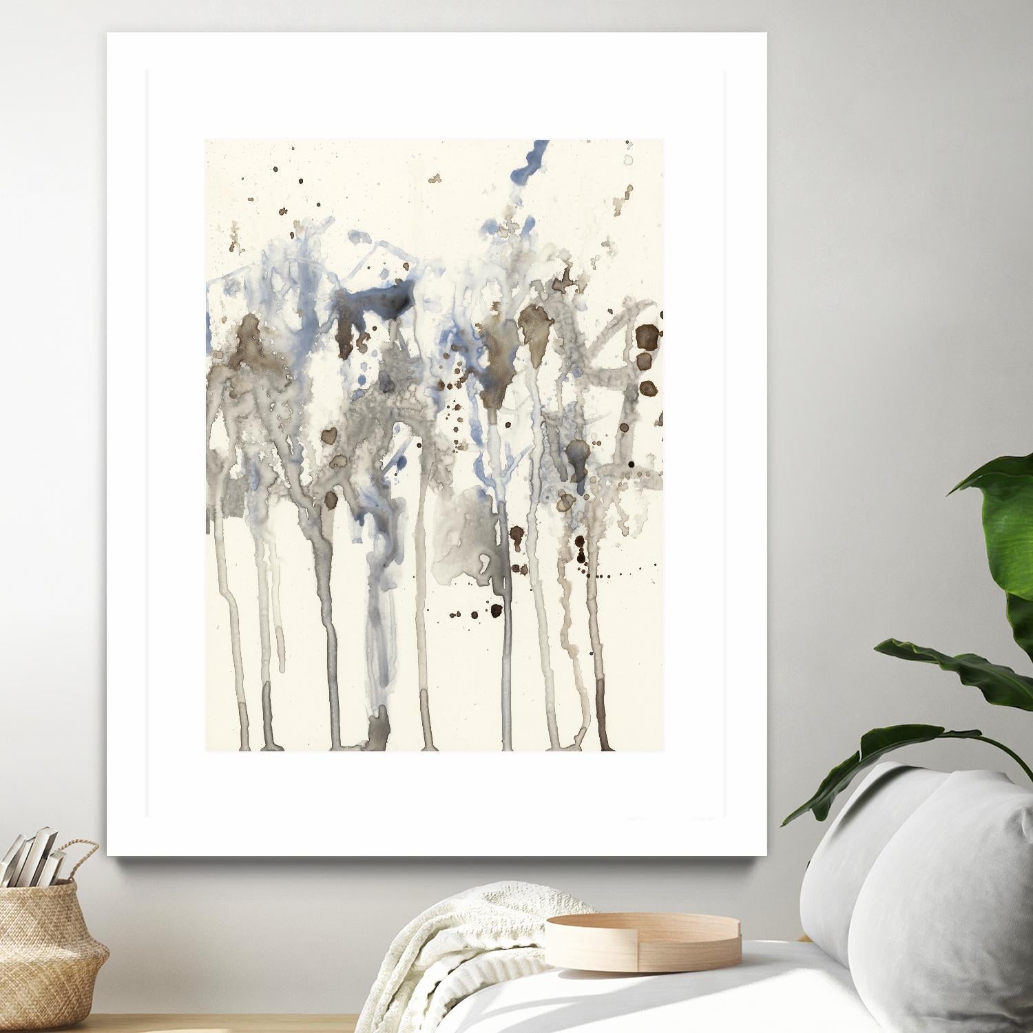 Neutral Splash I by Jennifer Goldberger on GIANT ART - abstract