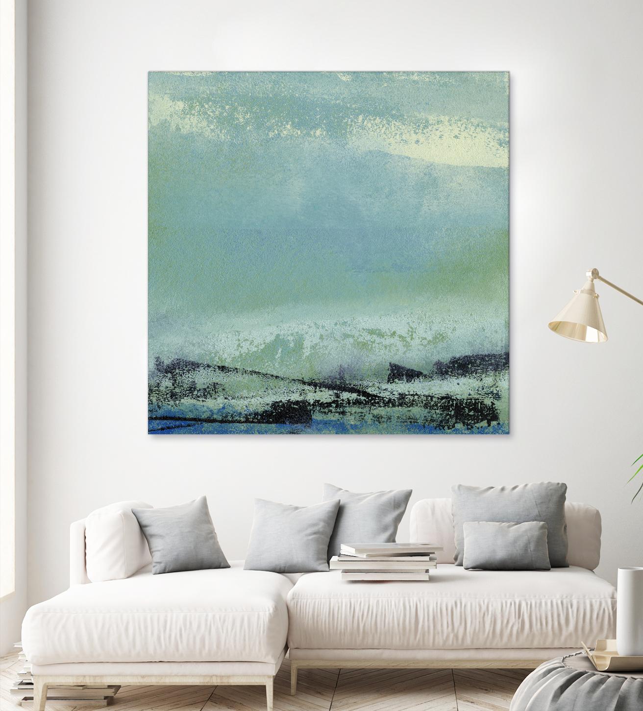 Origin Abstract V by Sharon Gordon on GIANT ART - green abstract