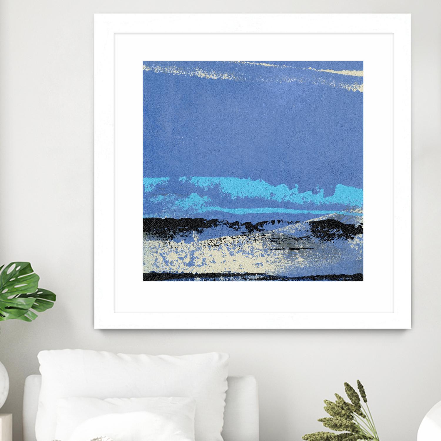 Origin Abstract VIII by Sharon Gordon on GIANT ART - blue abstract