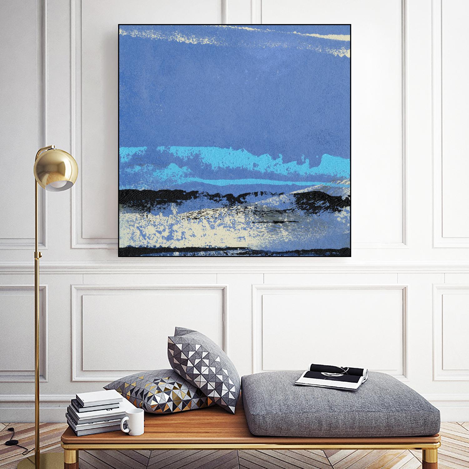 Origin Abstract VIII by Sharon Gordon on GIANT ART - blue abstract