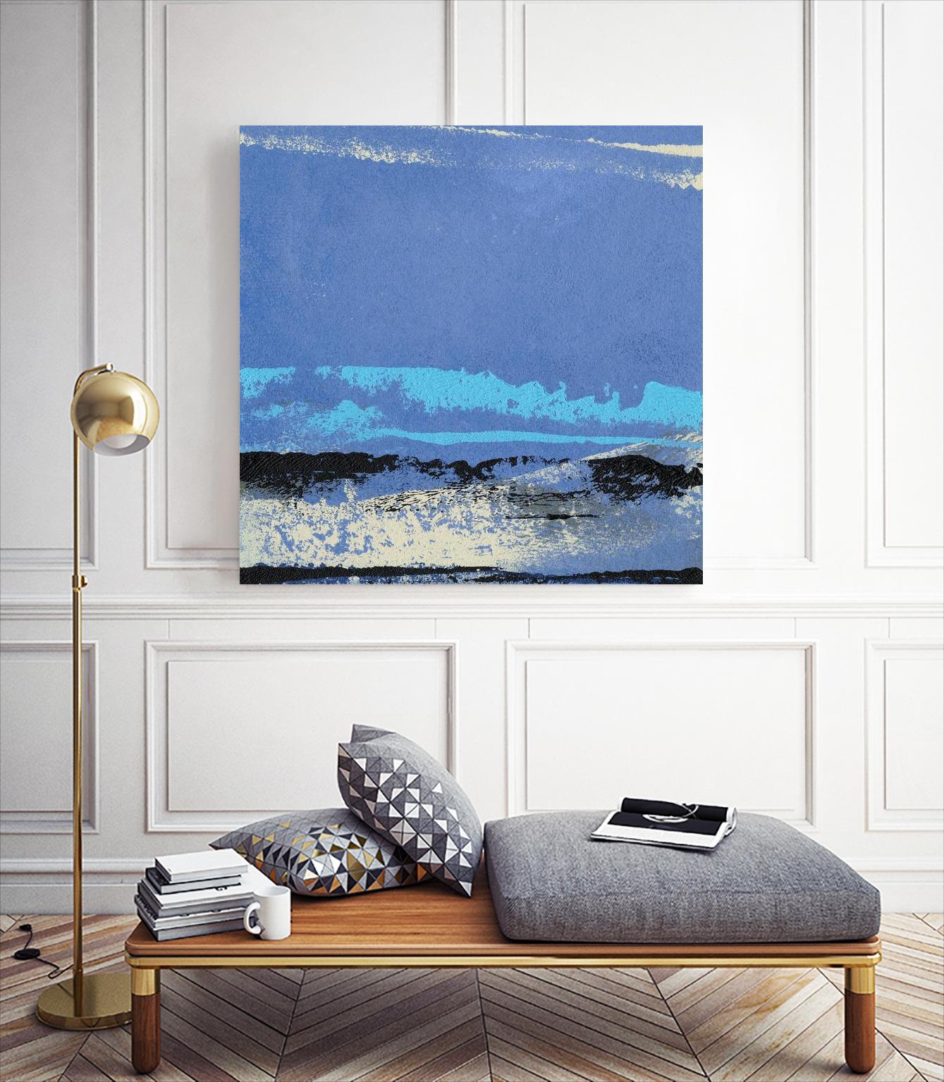 Origin Abstract VIII by Sharon Gordon on GIANT ART - blue abstract