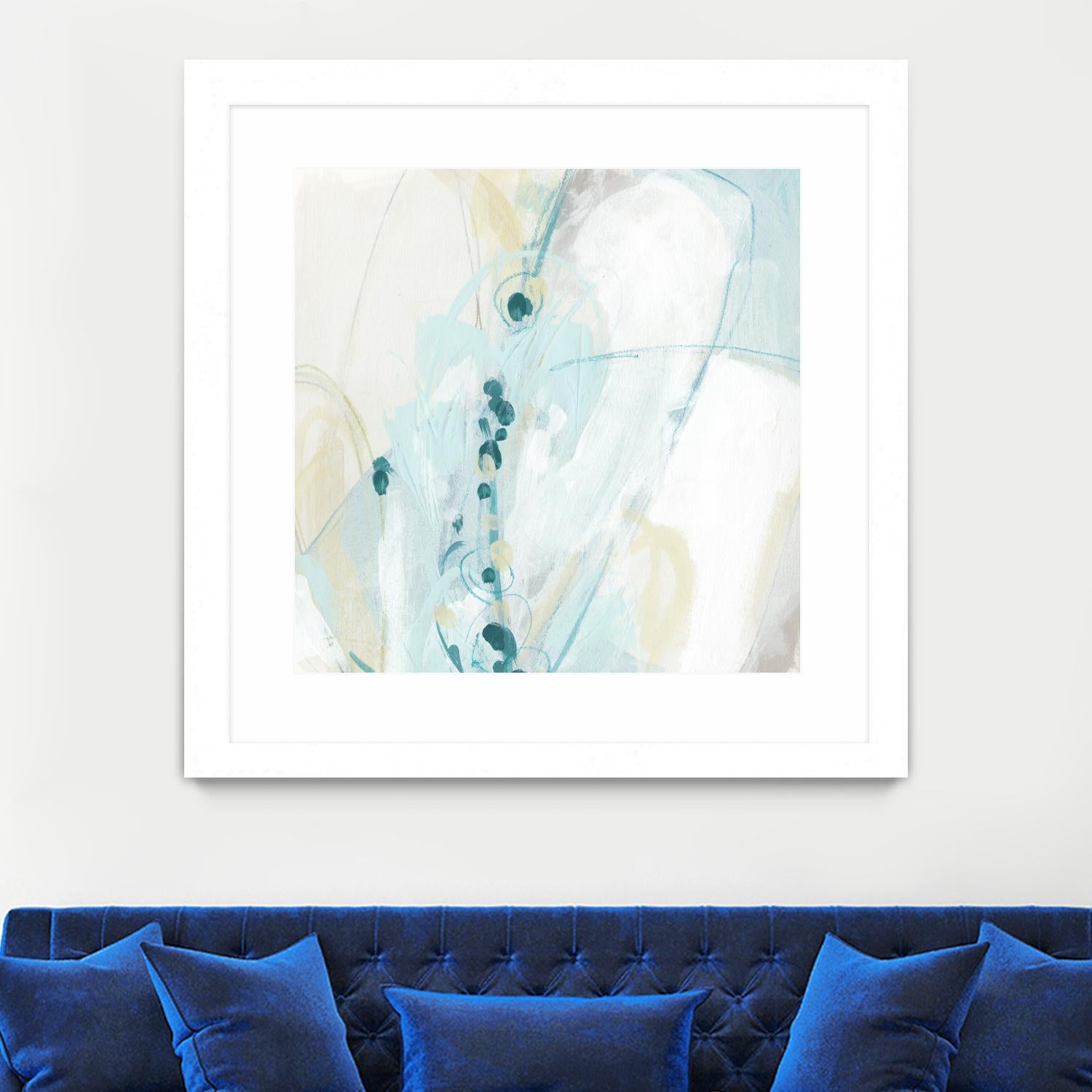 Sea Story IV by June Erica Vess on GIANT ART - blue abstract