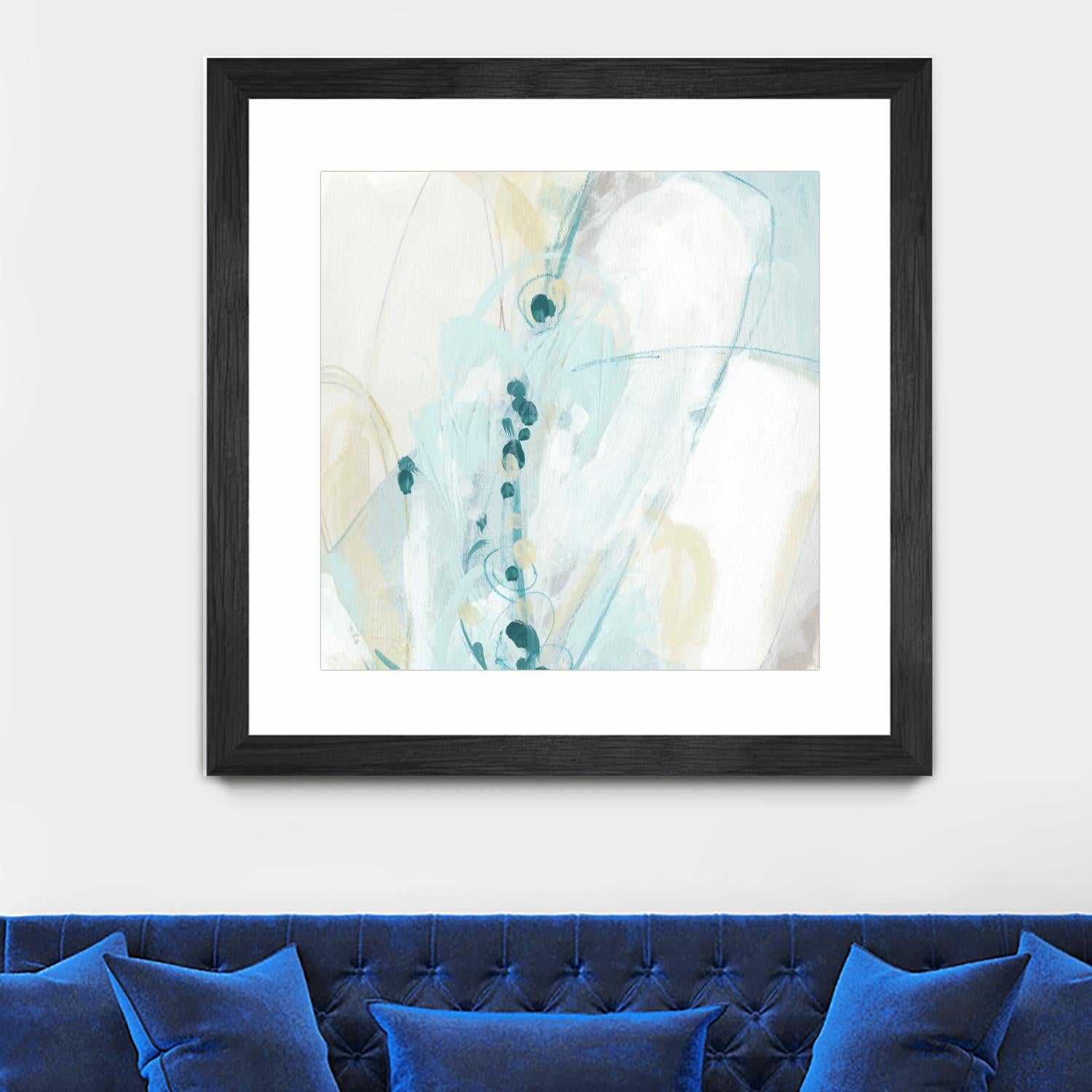 Sea Story IV by June Erica Vess on GIANT ART - blue abstract