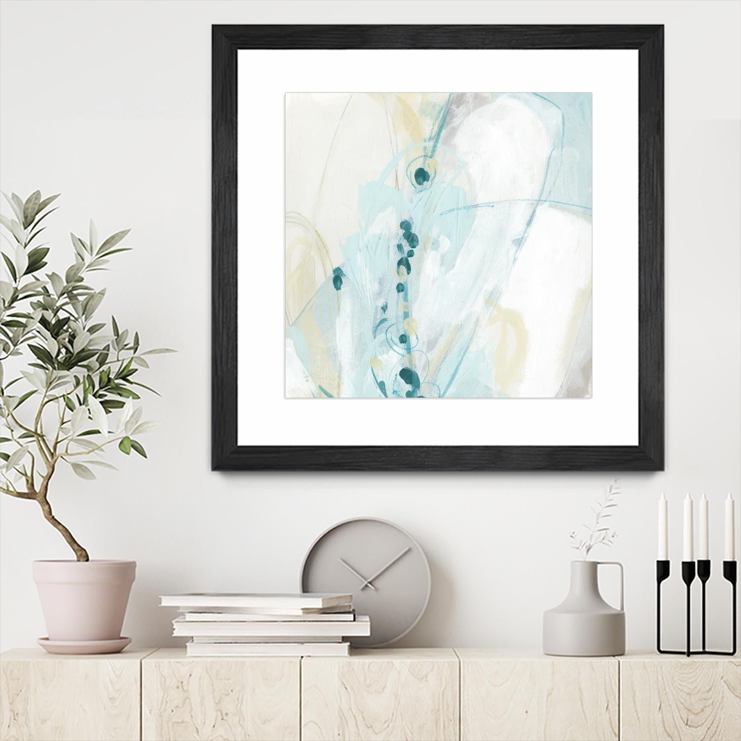 Sea Story IV by June Erica Vess on GIANT ART - blue abstract