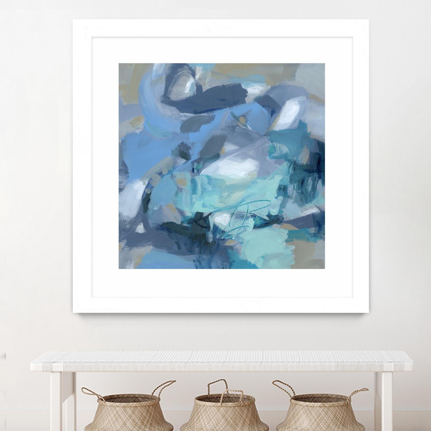 Abstract Blues I by Christina Long on GIANT ART - blue abstract