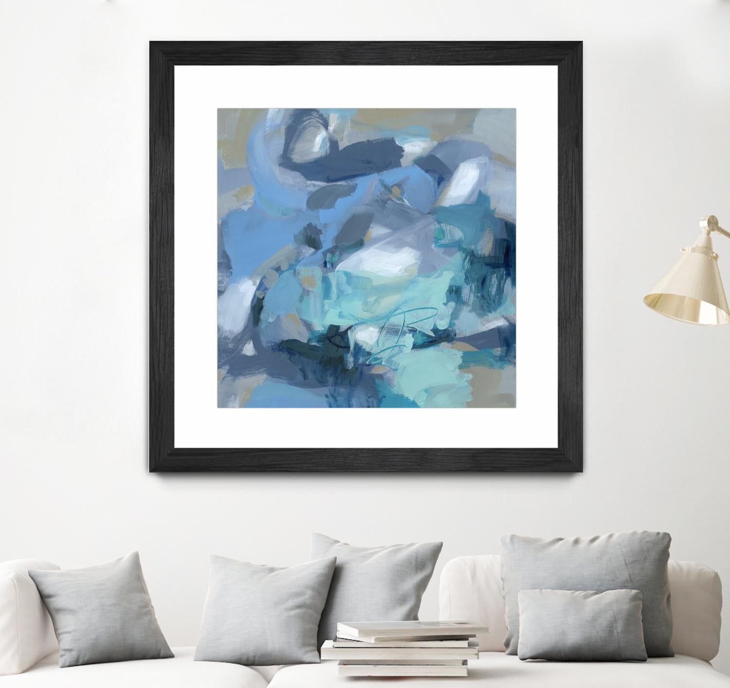 Abstract Blues I by Christina Long on GIANT ART - blue abstract