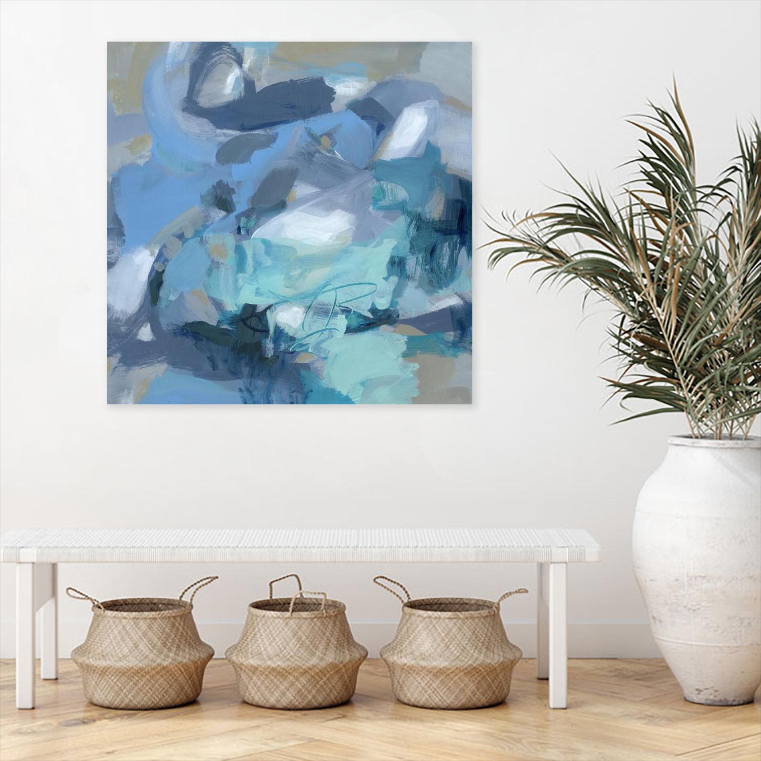 Abstract Blues I by Christina Long on GIANT ART - blue abstract
