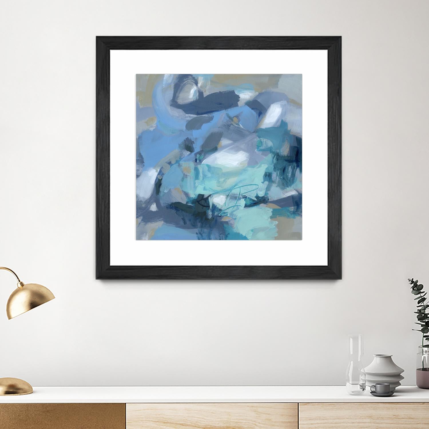 Abstract Blues I by Christina Long on GIANT ART - blue abstract