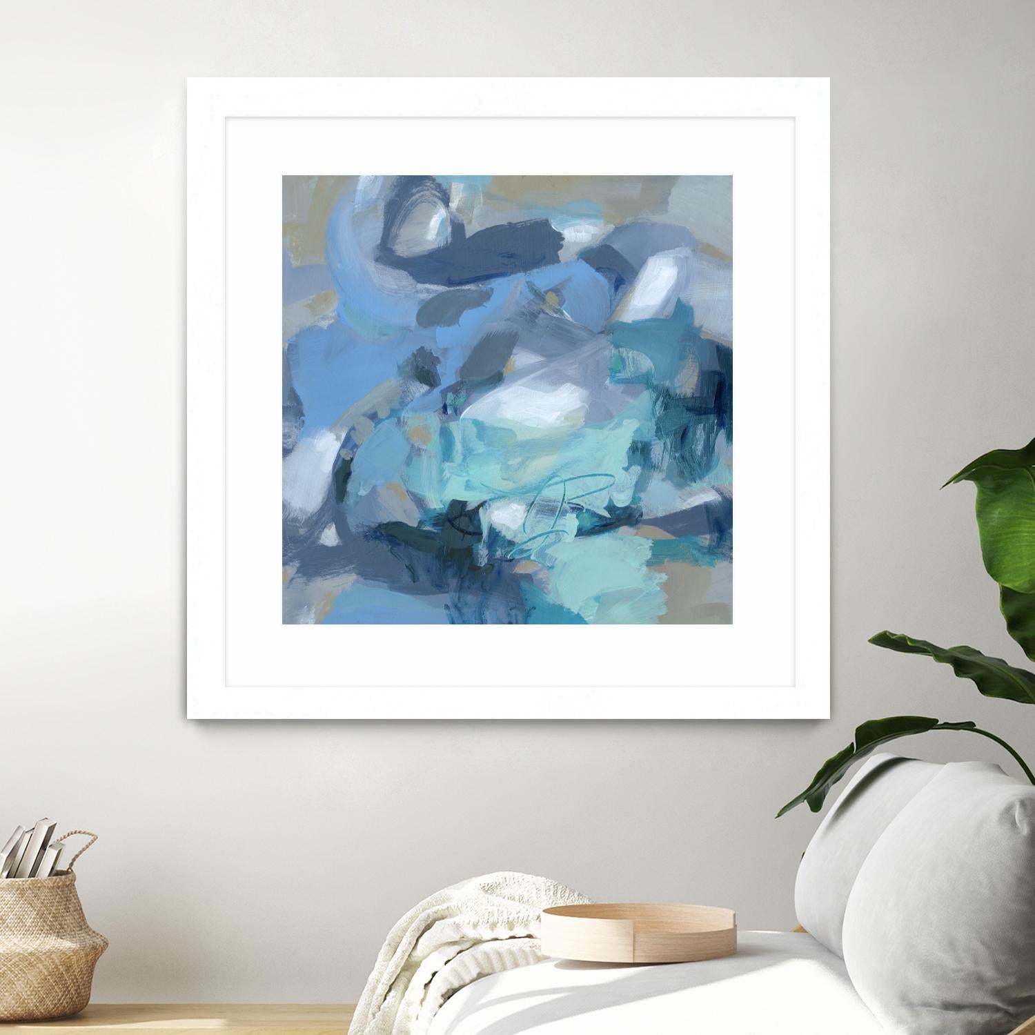 Abstract Blues I by Christina Long on GIANT ART - blue abstract