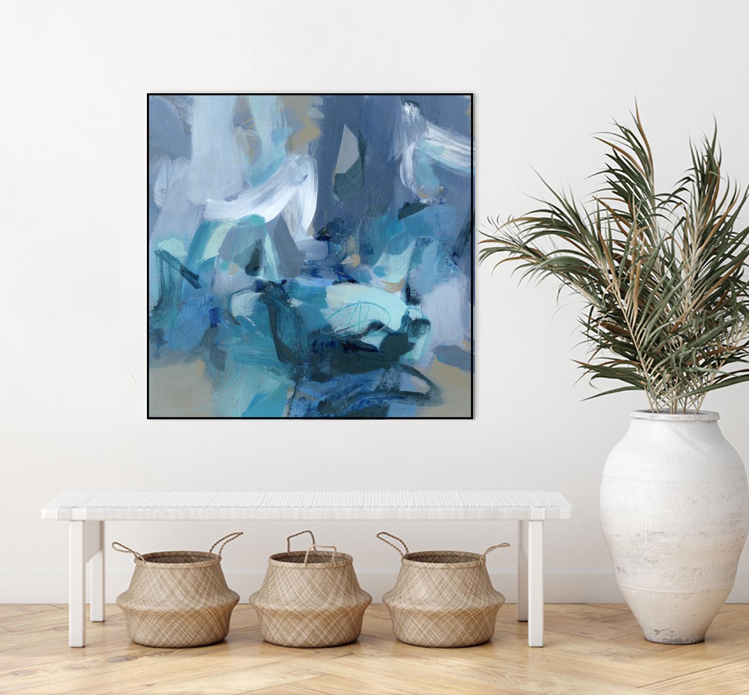 Abstract Blues II by Christina Long on GIANT ART - blue abstract