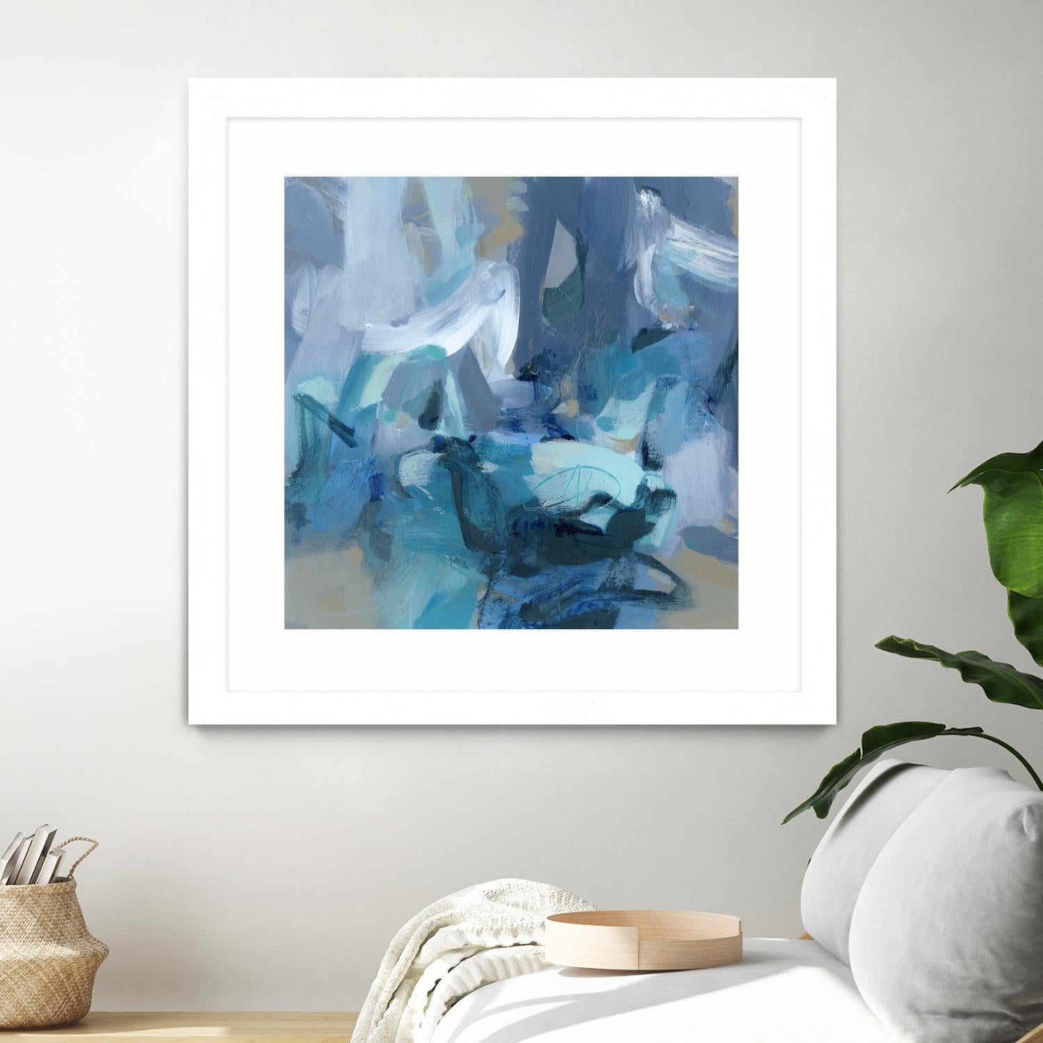 Abstract Blues II by Christina Long on GIANT ART - blue abstract