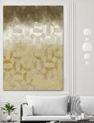 Shifting Earth I by Alonzo Saunders on GIANT ART - yellow abstract