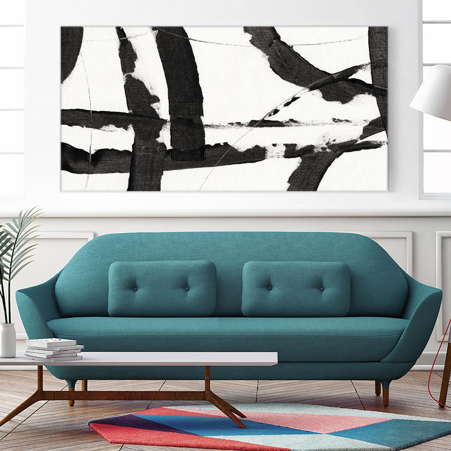 Obsidian Harmony I by Tim OToole on GIANT ART - black abstract