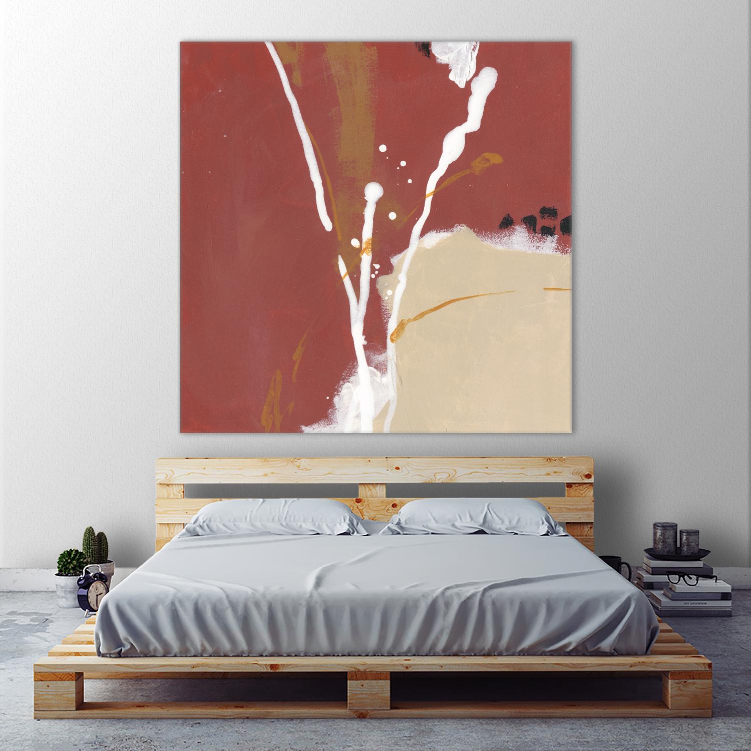 Molecular Dynamics III by June Erica Vess on GIANT ART - red abstract